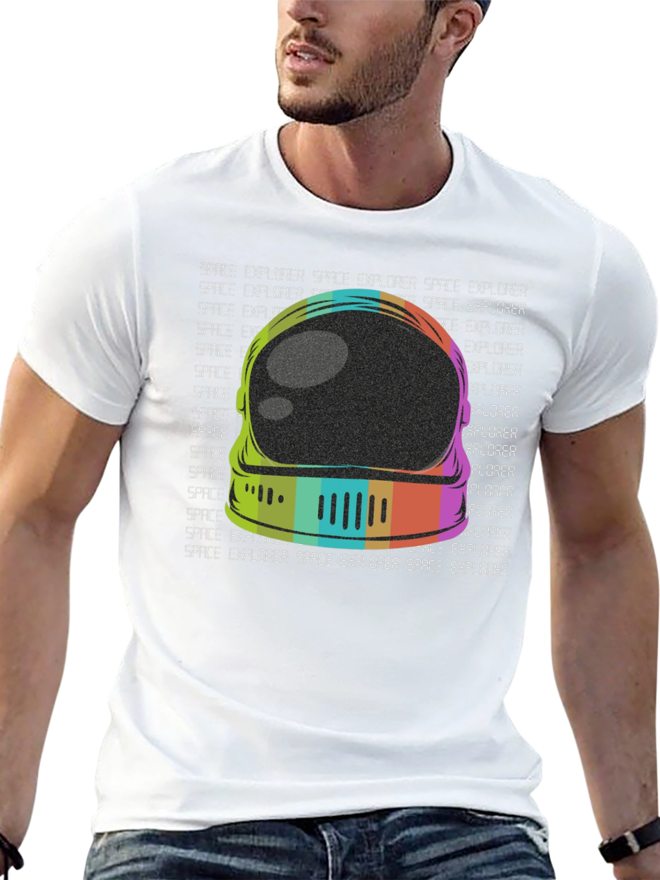 Retro Space Explorer Graphic Tee