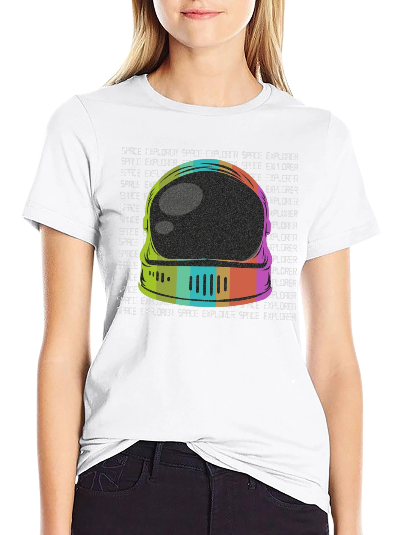 Retro Space Explorer Graphic Tee