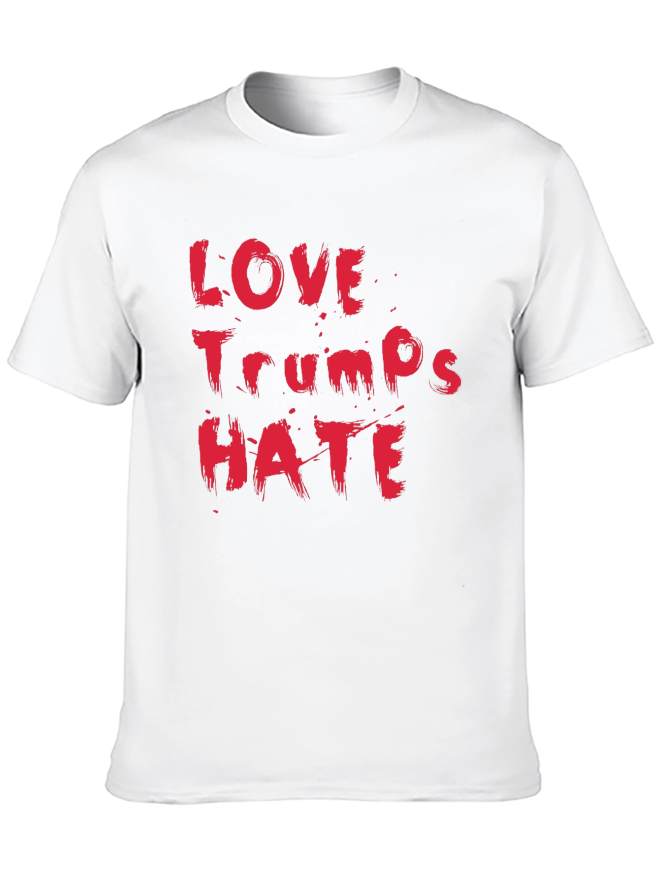 Love Trumps Hate Black Cotton T-Shirt