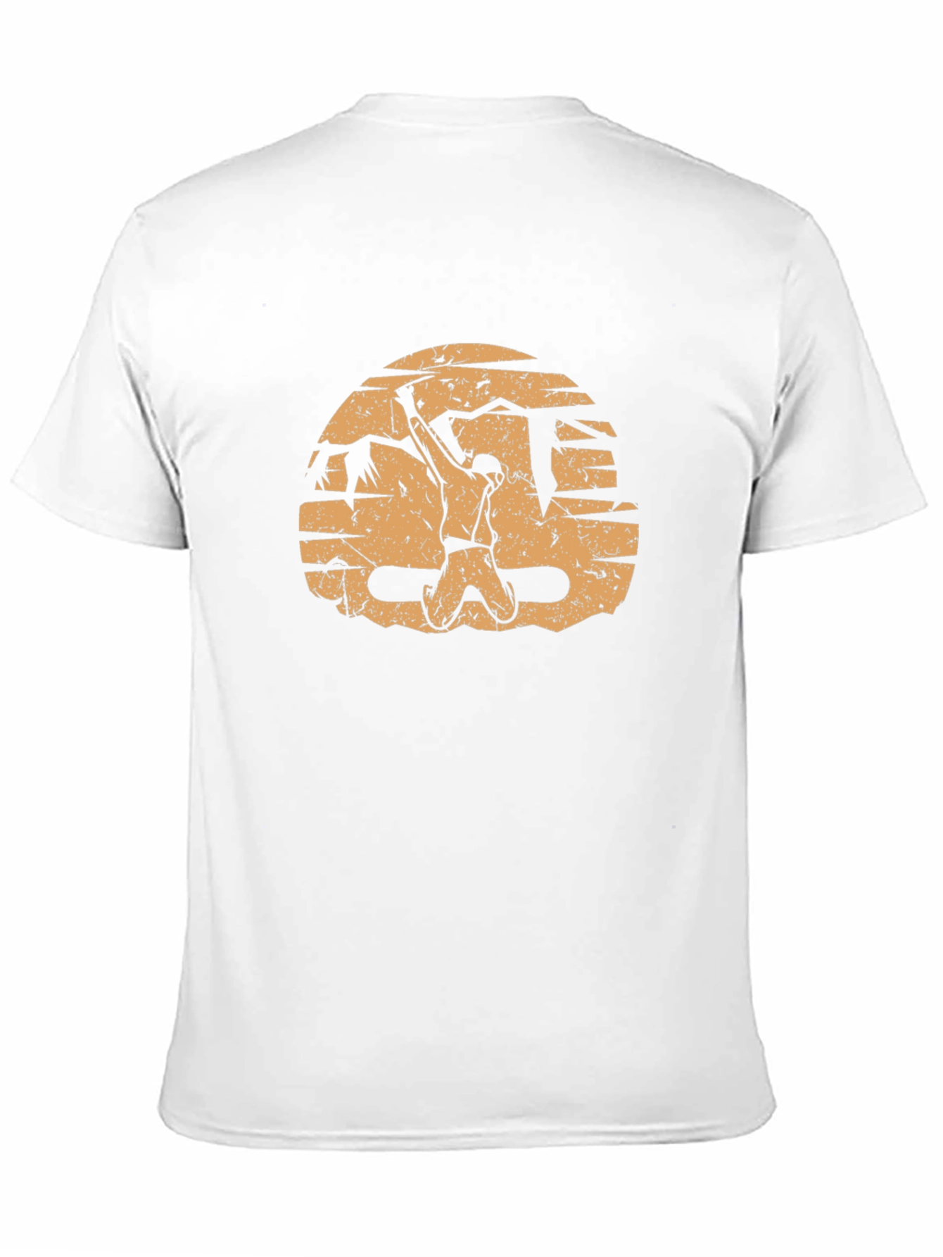 Climber Graphic Tee - Distressed Rock Climbing Design