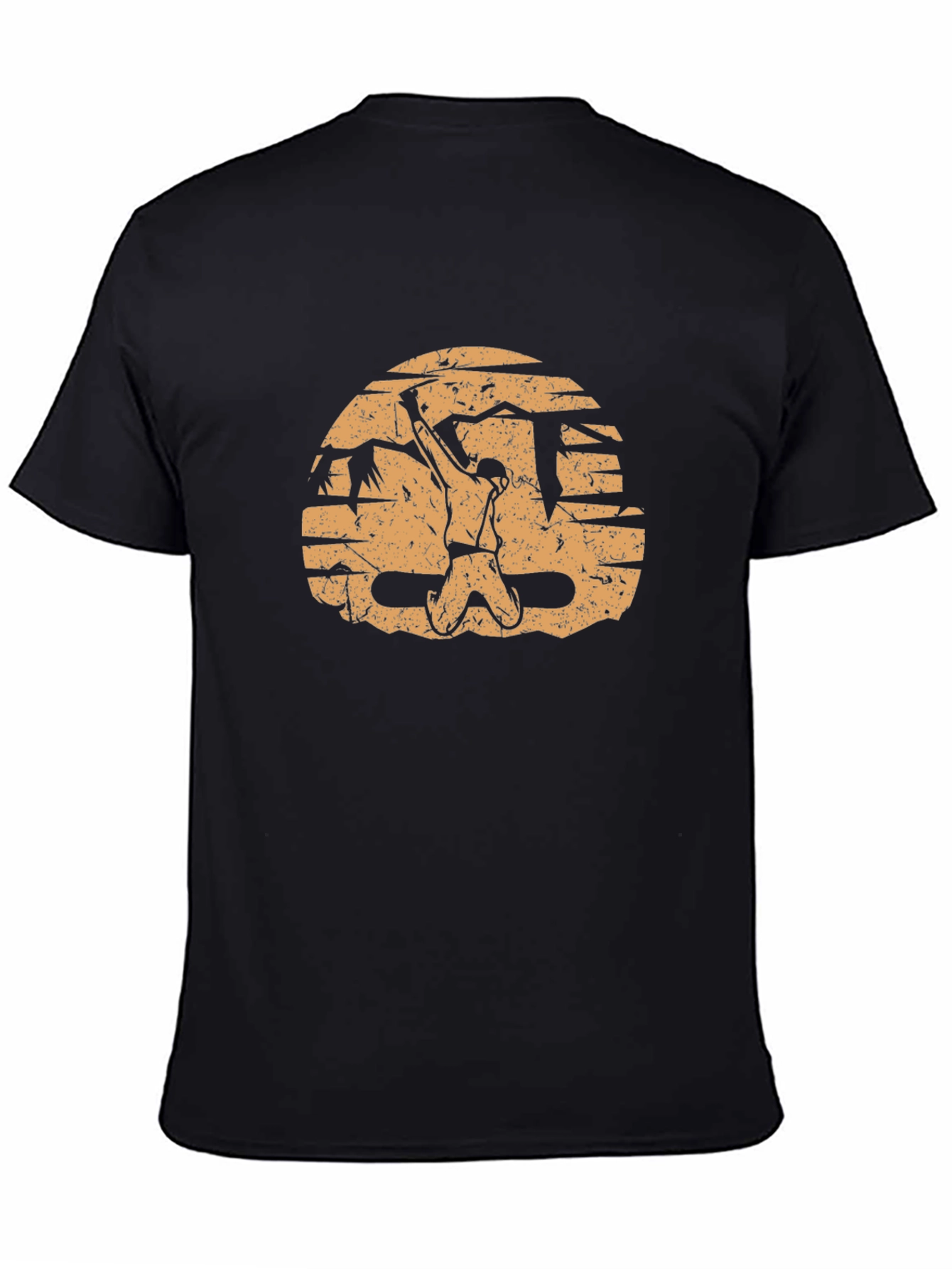 Climber Graphic Tee - Distressed Rock Climbing Design