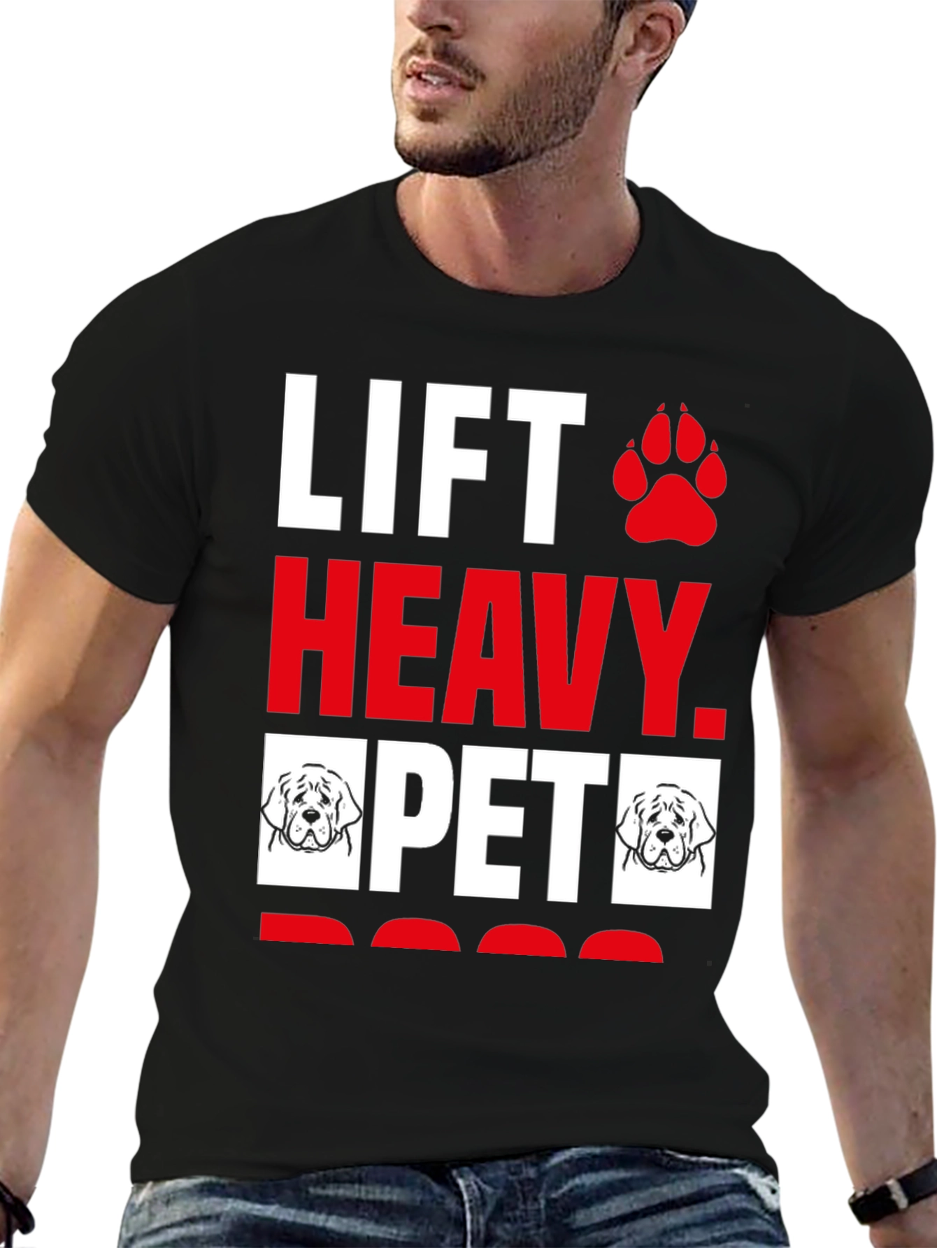 Lift Heavy Pet Dog T-Shirt