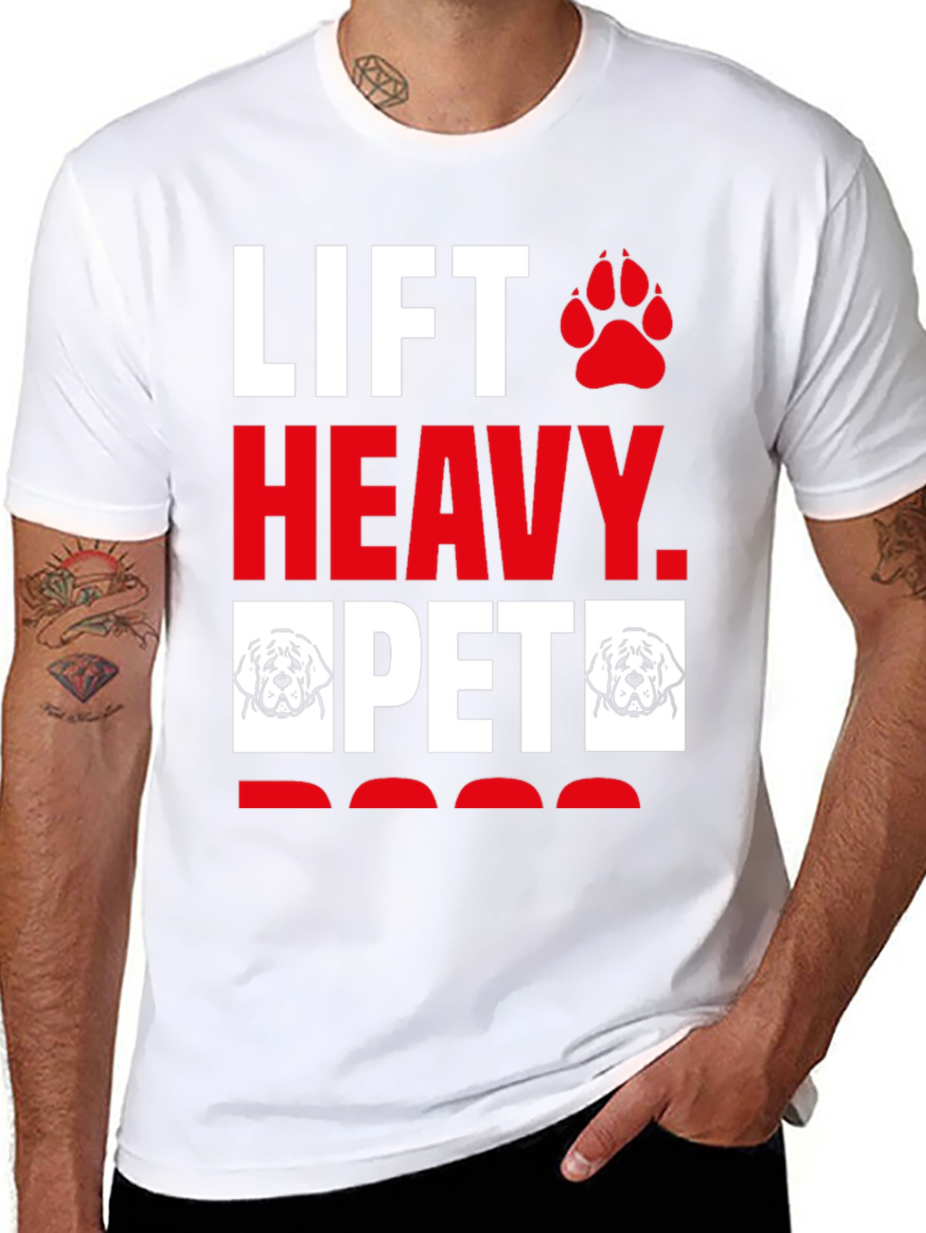 Lift Heavy Pet Dog T-Shirt