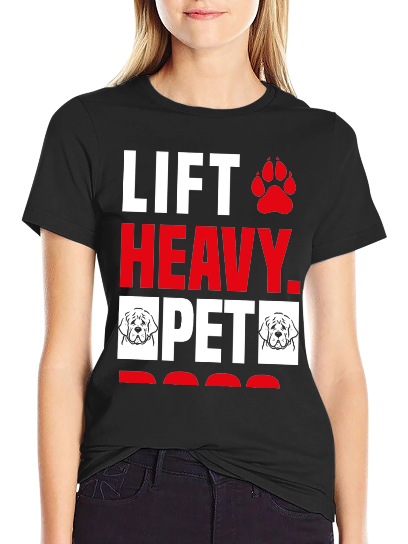 Lift Heavy Pet Dog T-Shirt
