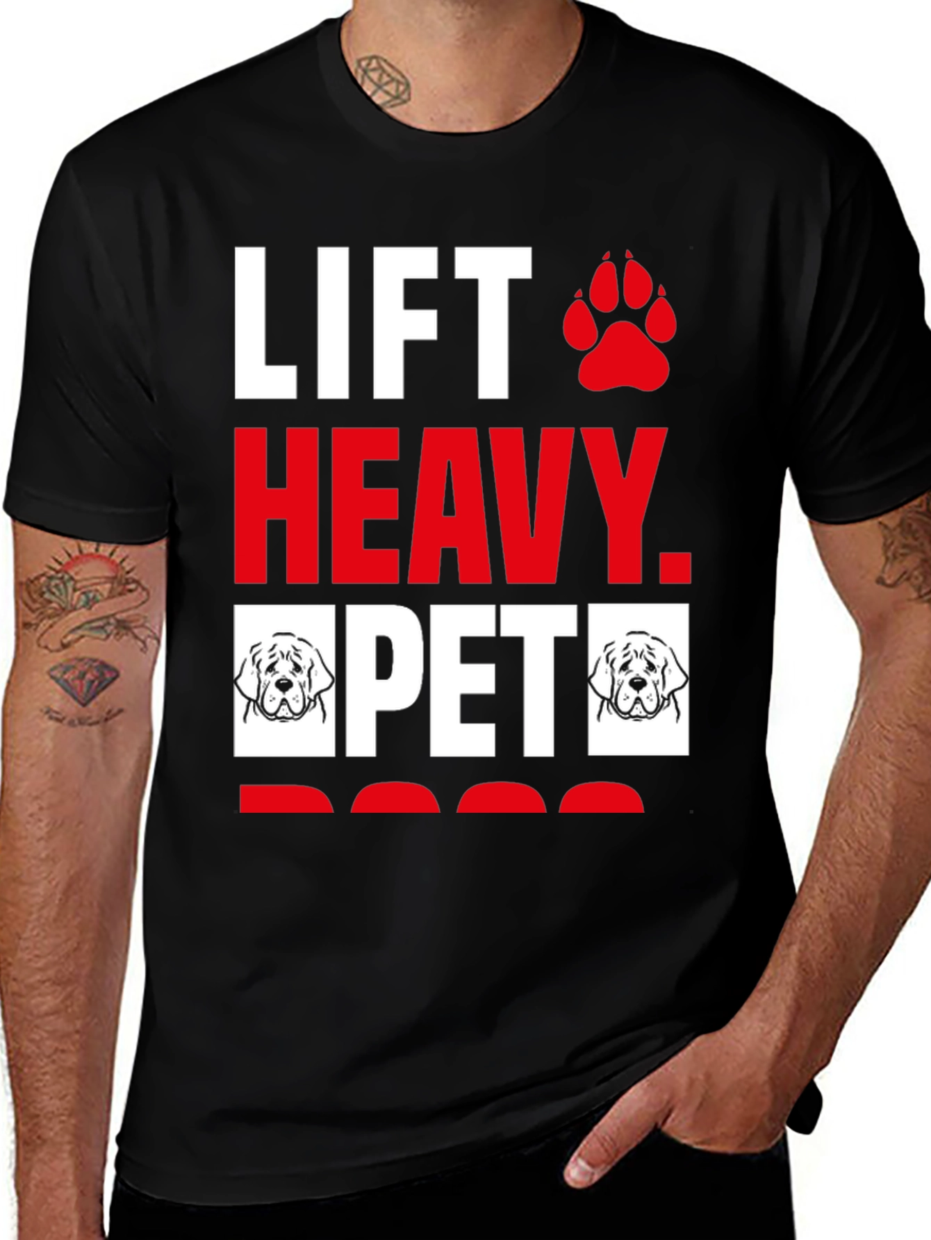 Lift Heavy Pet Dog T-Shirt