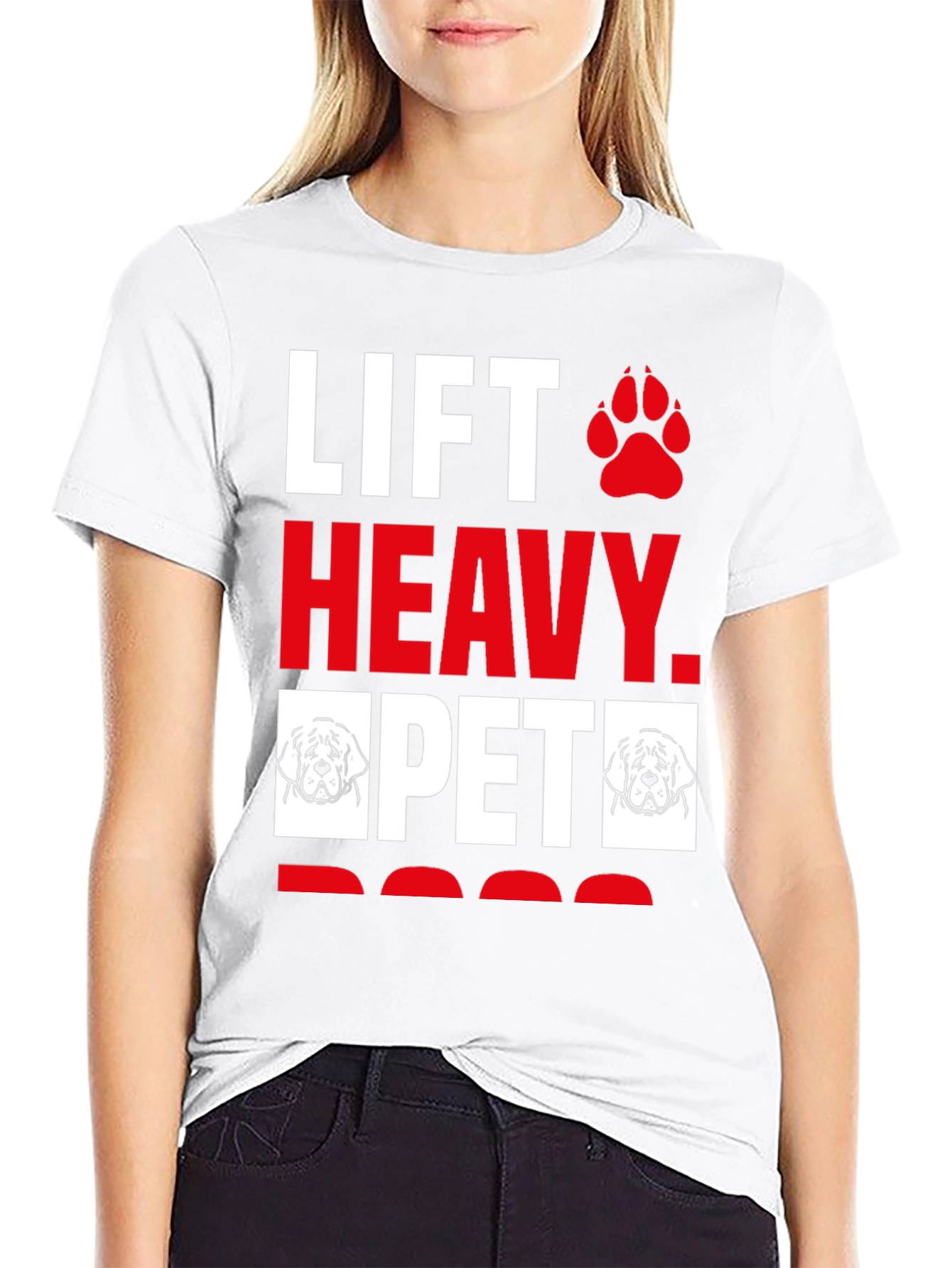 Lift Heavy Pet Dog T-Shirt