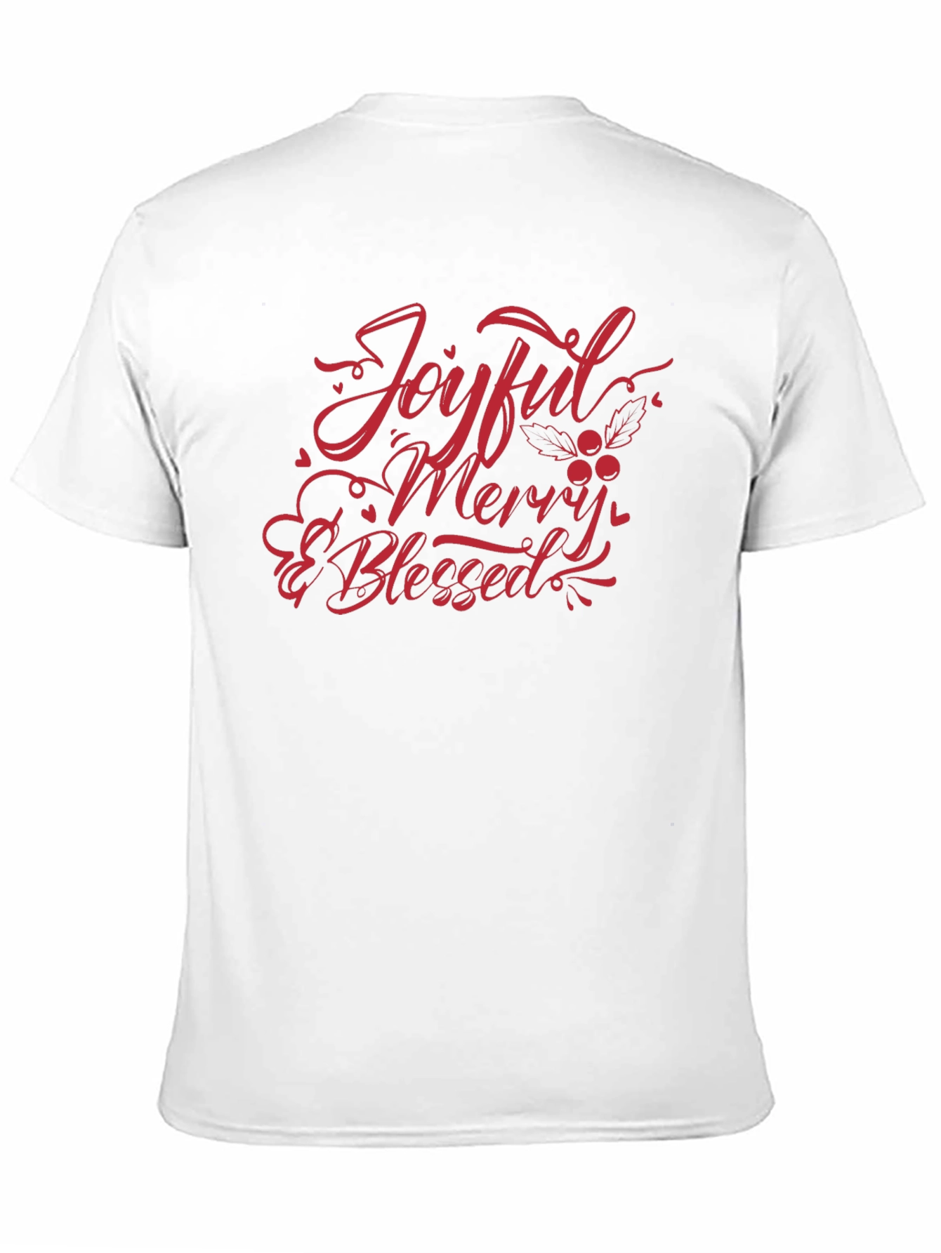 Joyful Merry & Blessed Black T-Shirt
