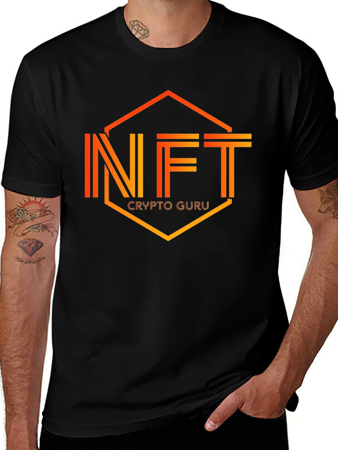 NFT Crypto Guru Black T-Shirt
