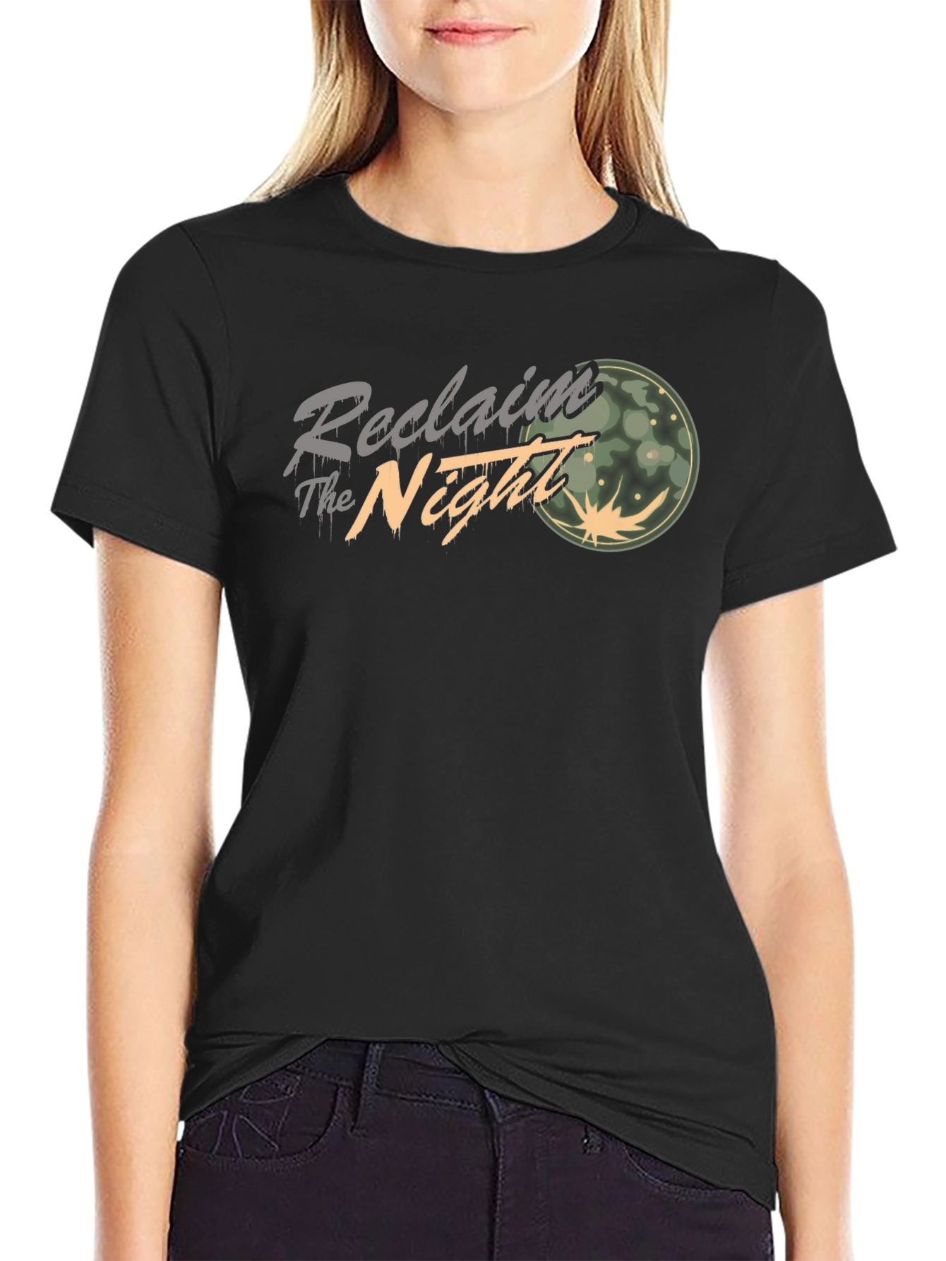 Reclaim The Night Graphic Tee - Black