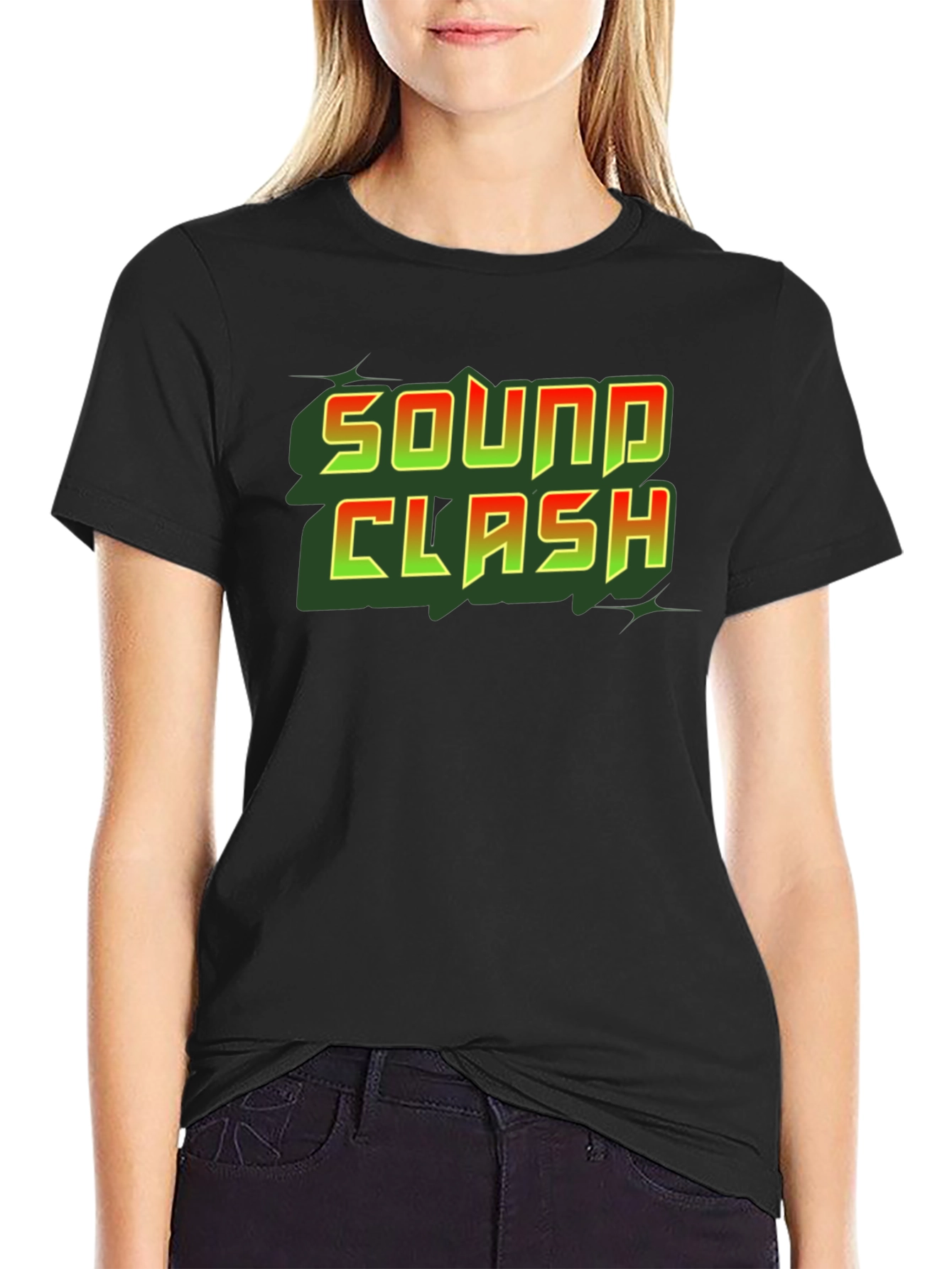 Sound Clash Graphic T-Shirt - Cool Black Tee