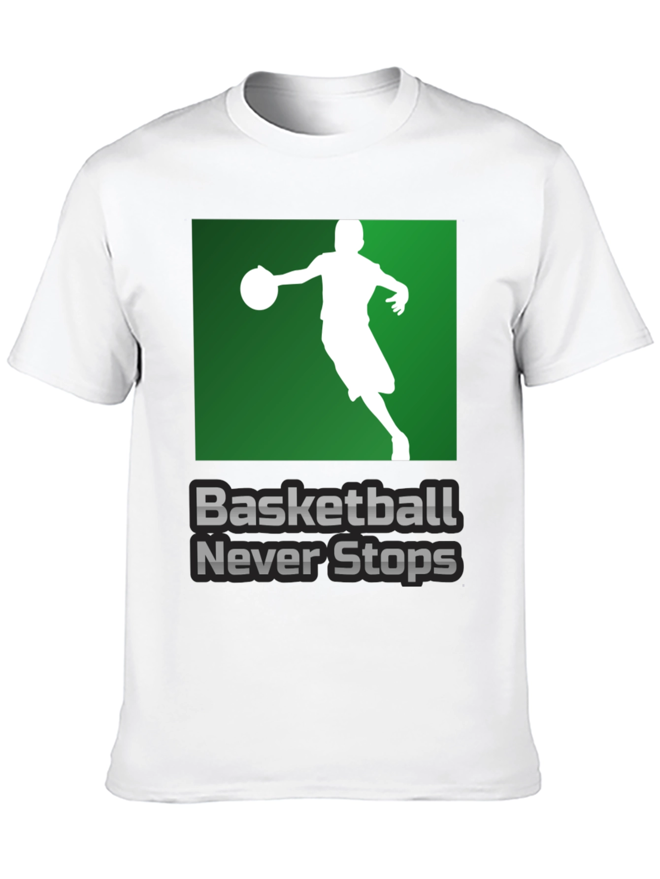 Basketball Never Stops Graphic T-Shirt