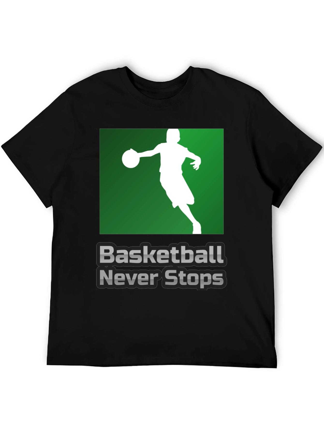 Basketball Never Stops Graphic T-Shirt