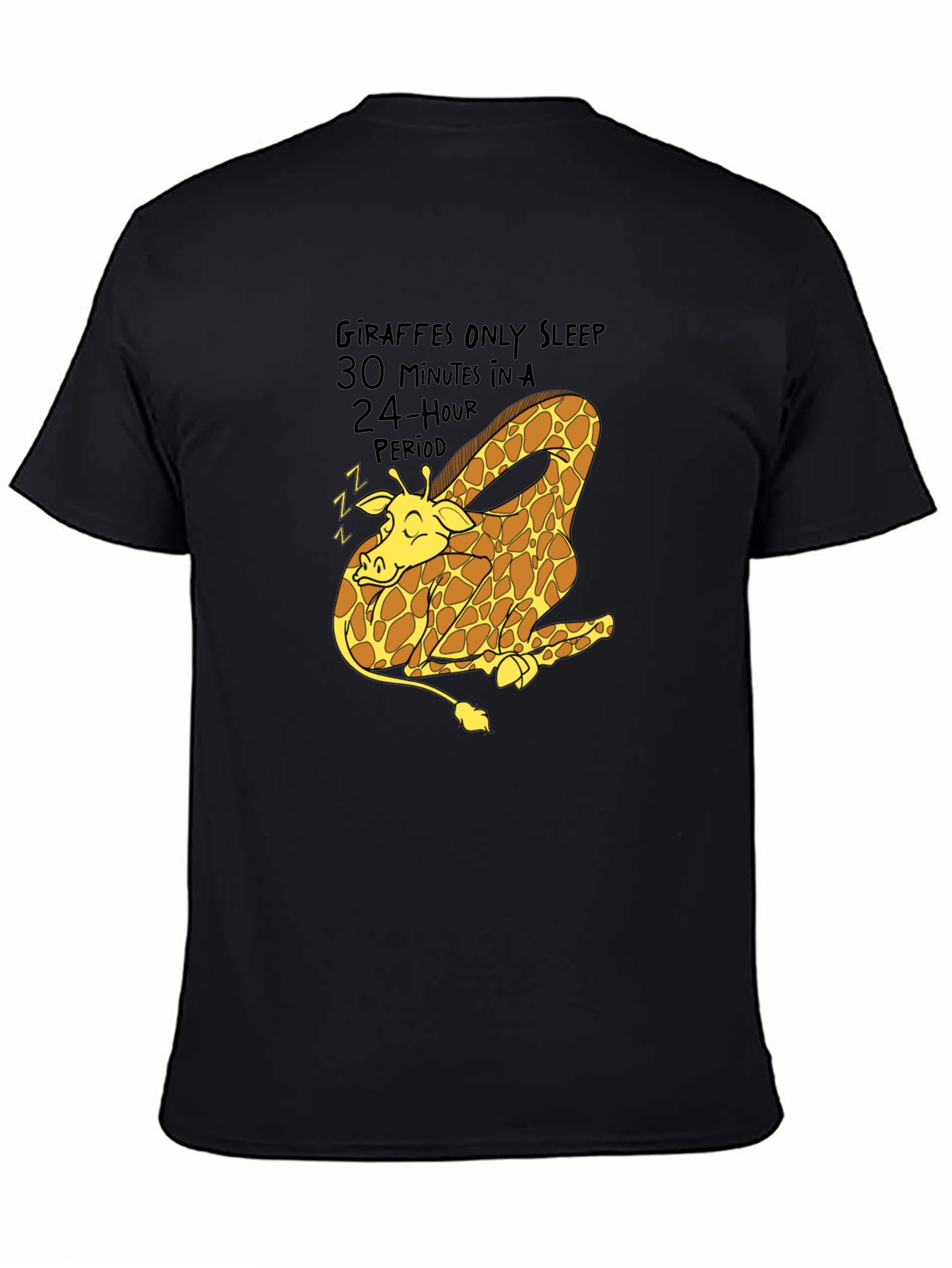 Giraffe Sleep T-Shirt - Funny Animal Tee