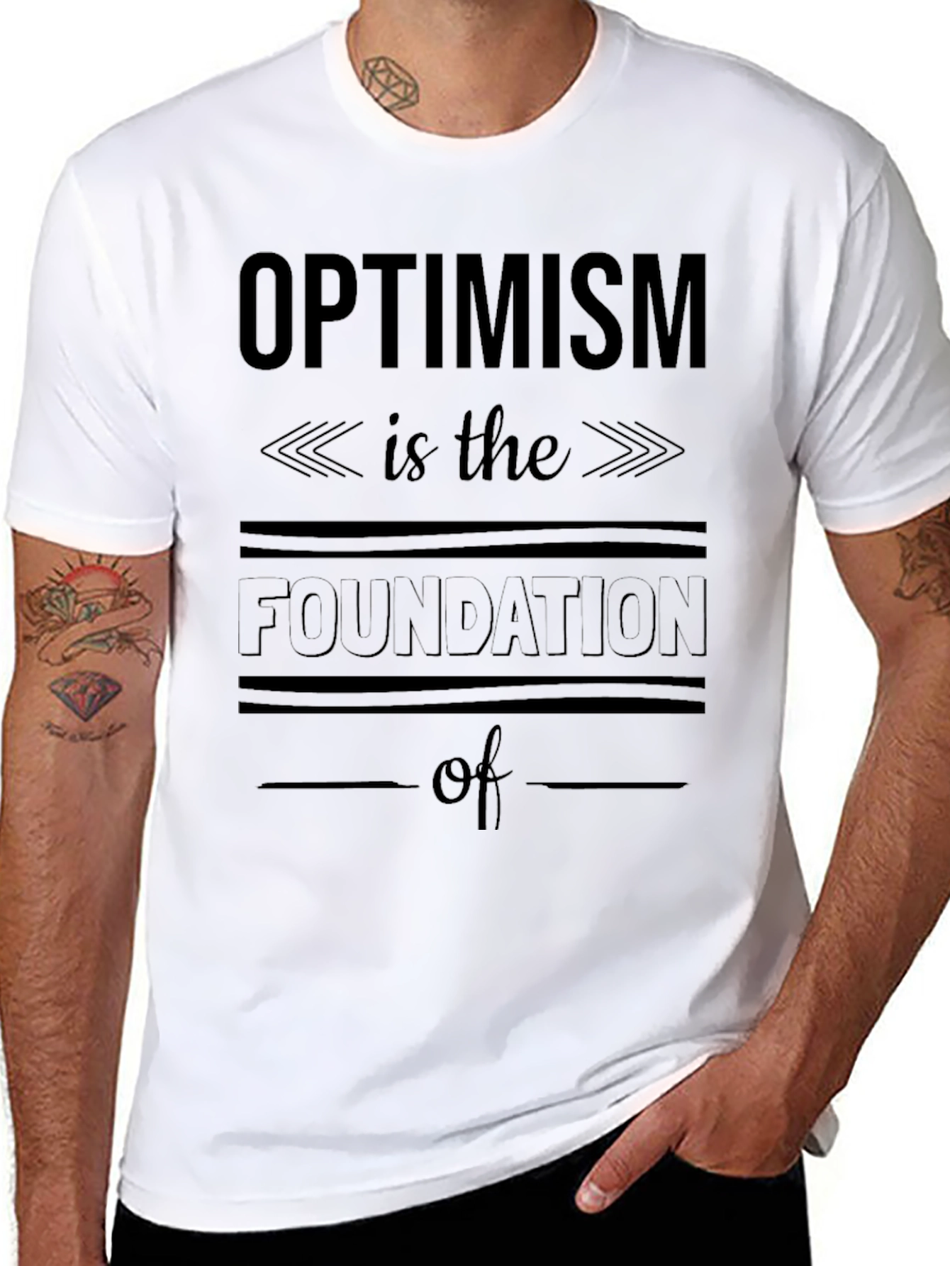 Optimism Foundation Graphic Tee - Unisex Black T-Shirt