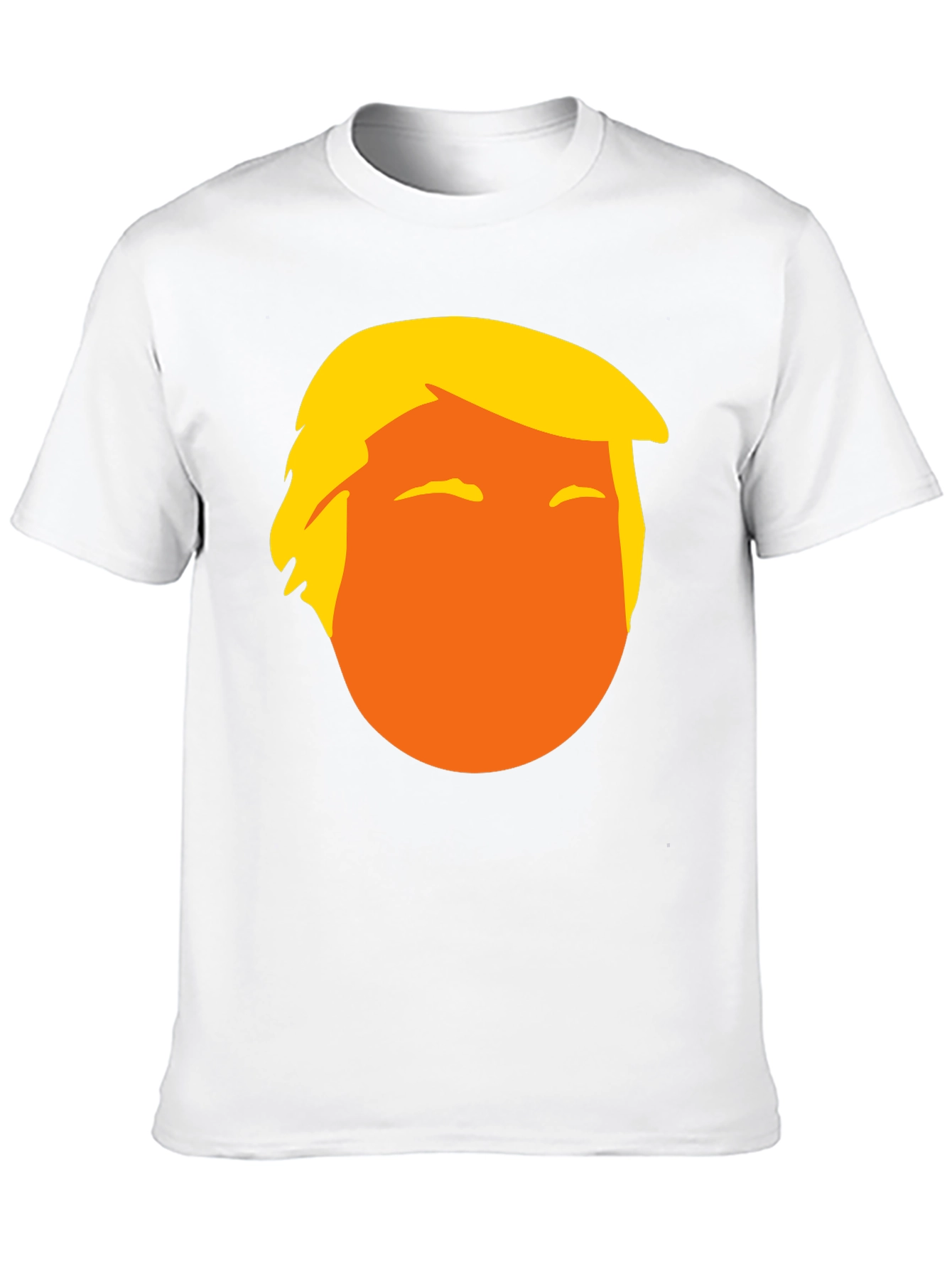 Donald Trump Silhouette Graphic Tee - Black Cotton Blend