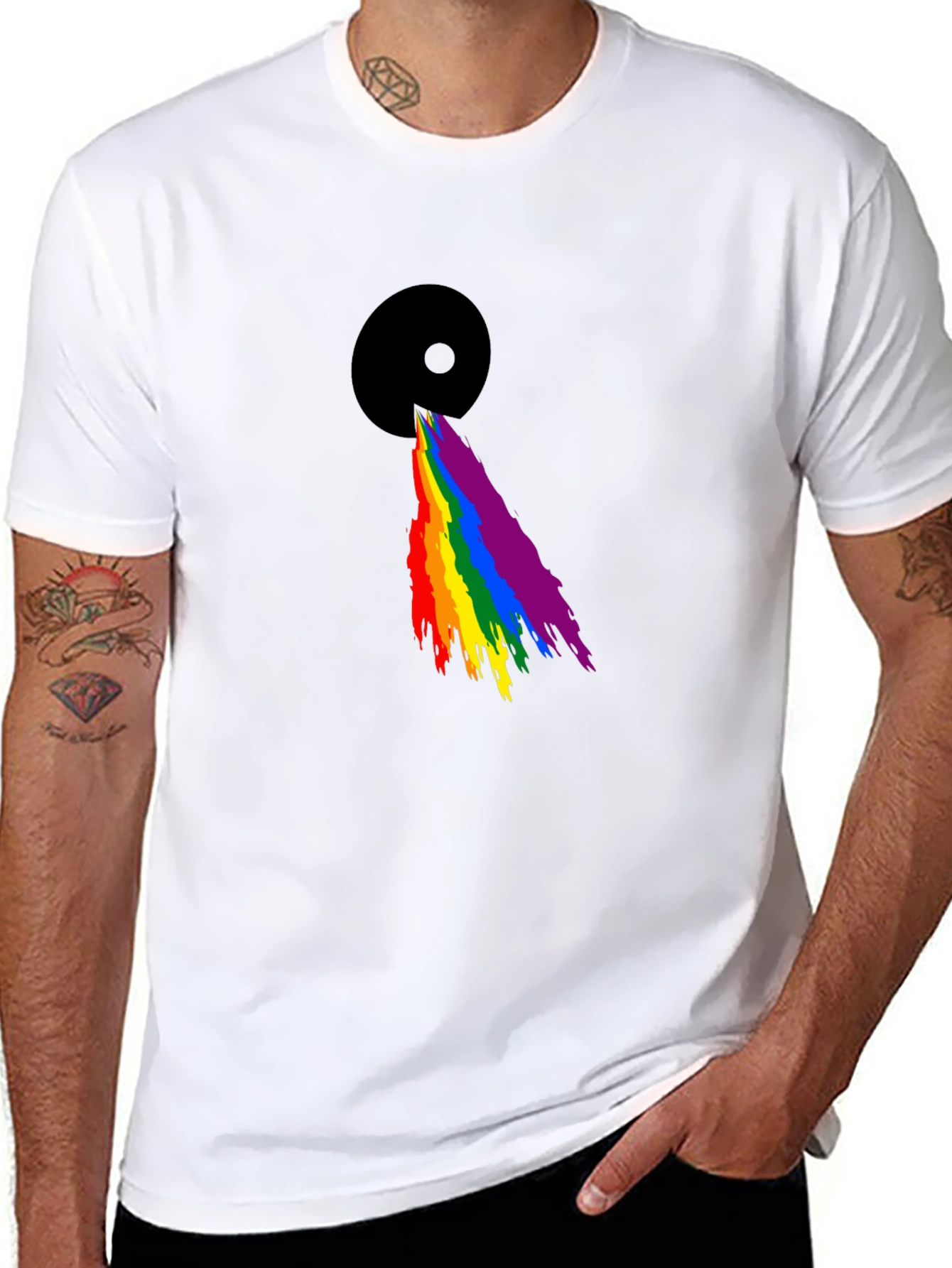 Rainbow Prism Graphic Tee