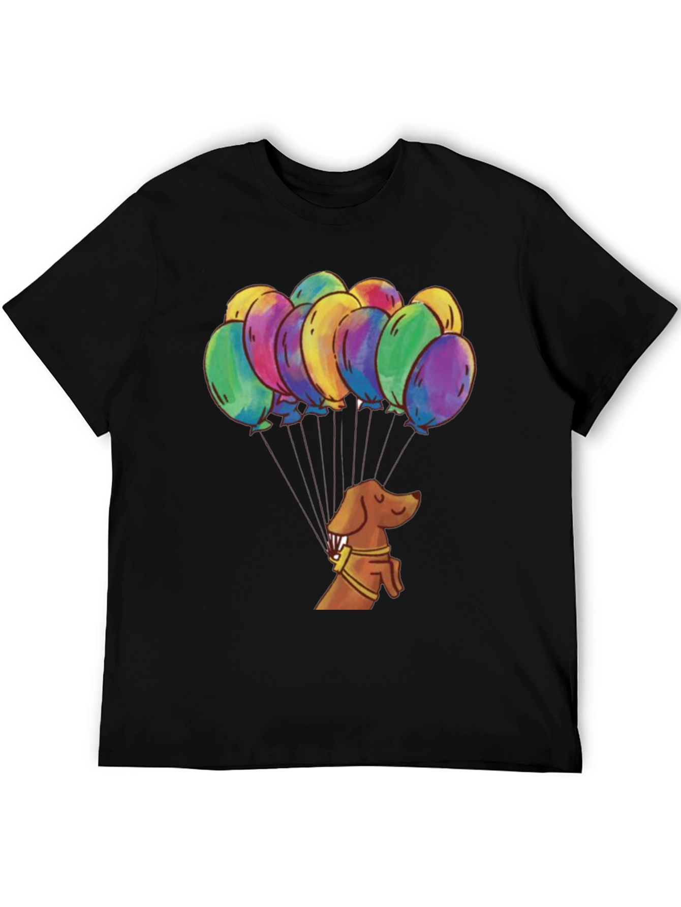 Dachshund Balloon Ride Graphic Tee