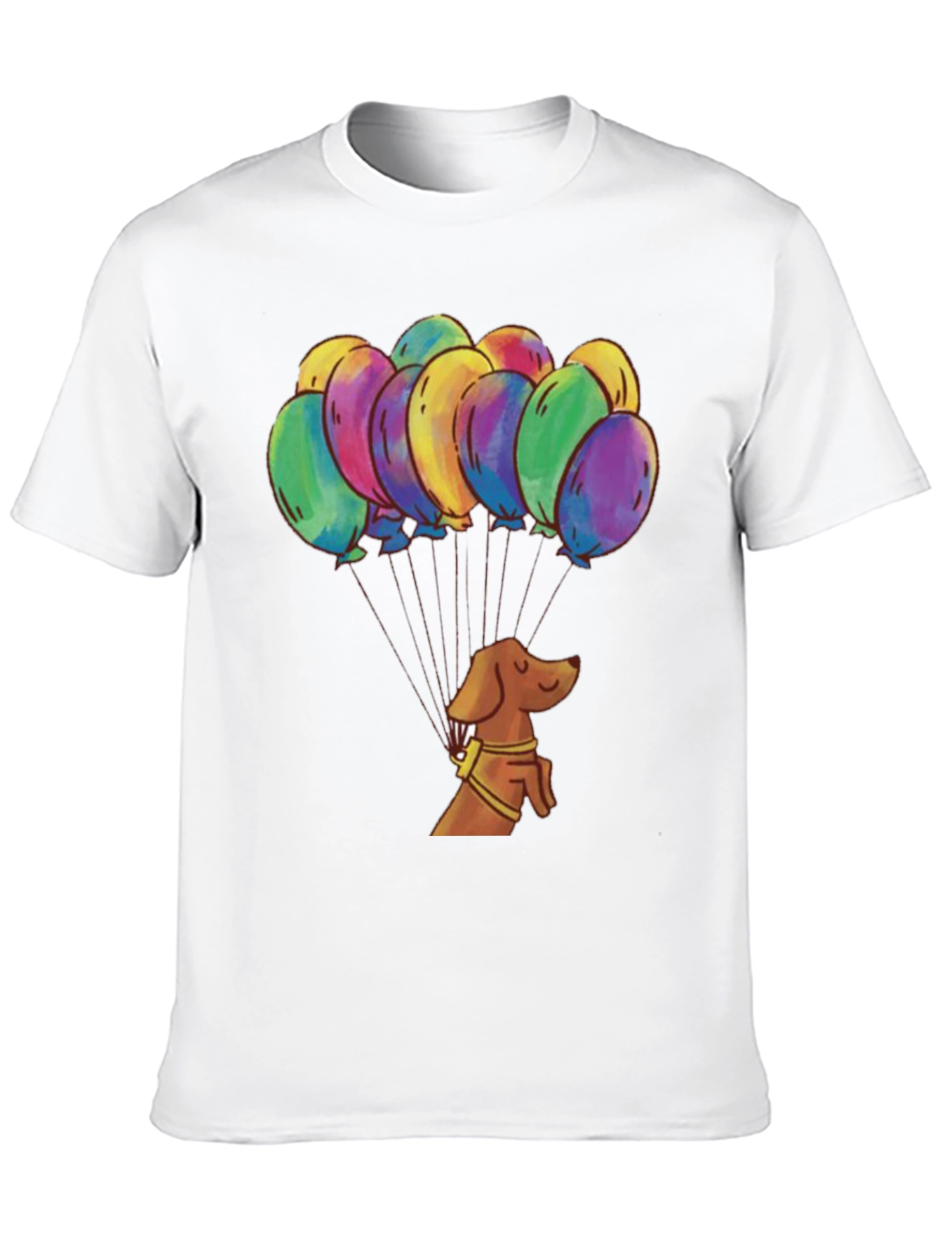 Dachshund Balloon Ride Graphic Tee