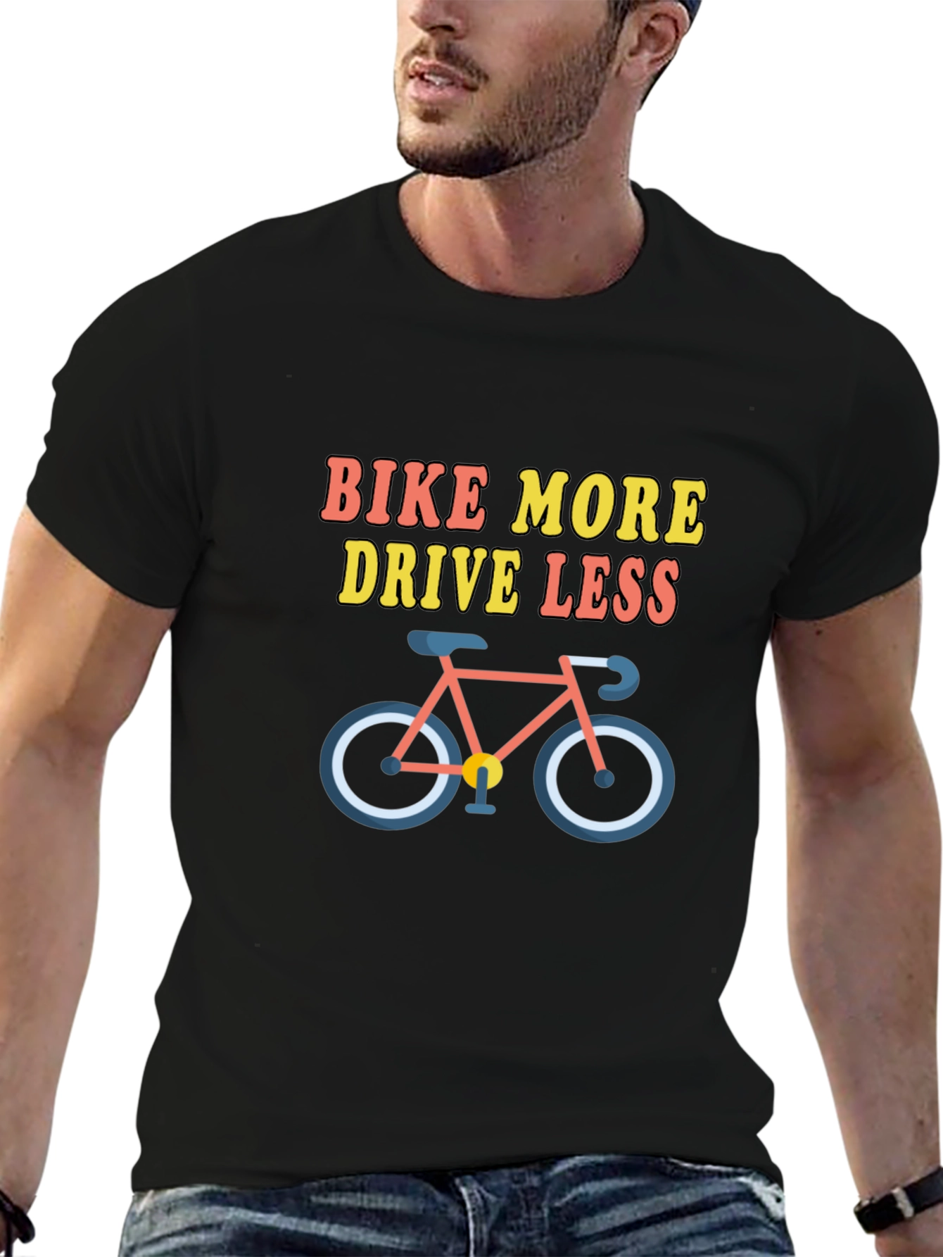 Bike More Drive Less Graphic Tee