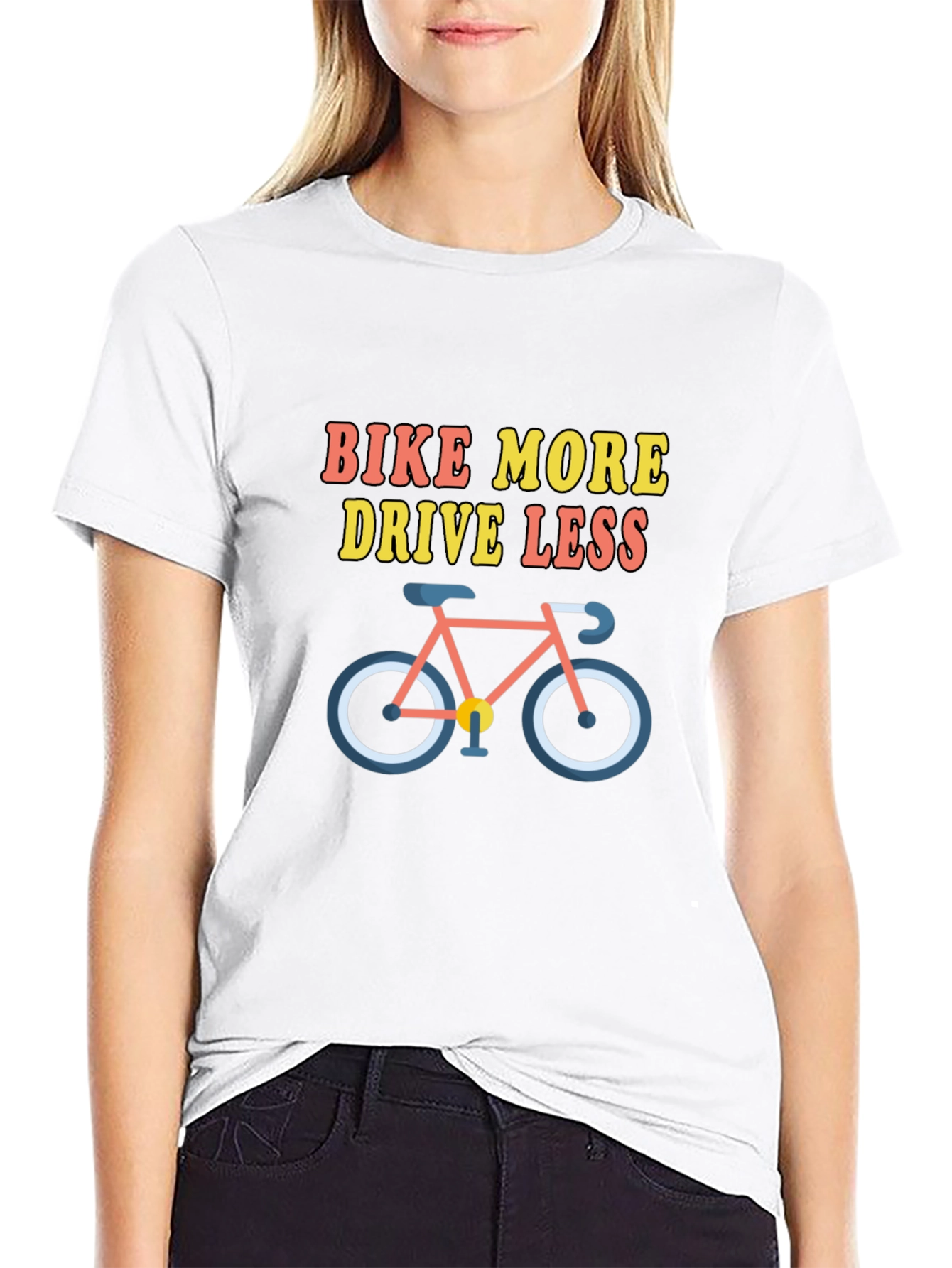 Bike More Drive Less Graphic Tee