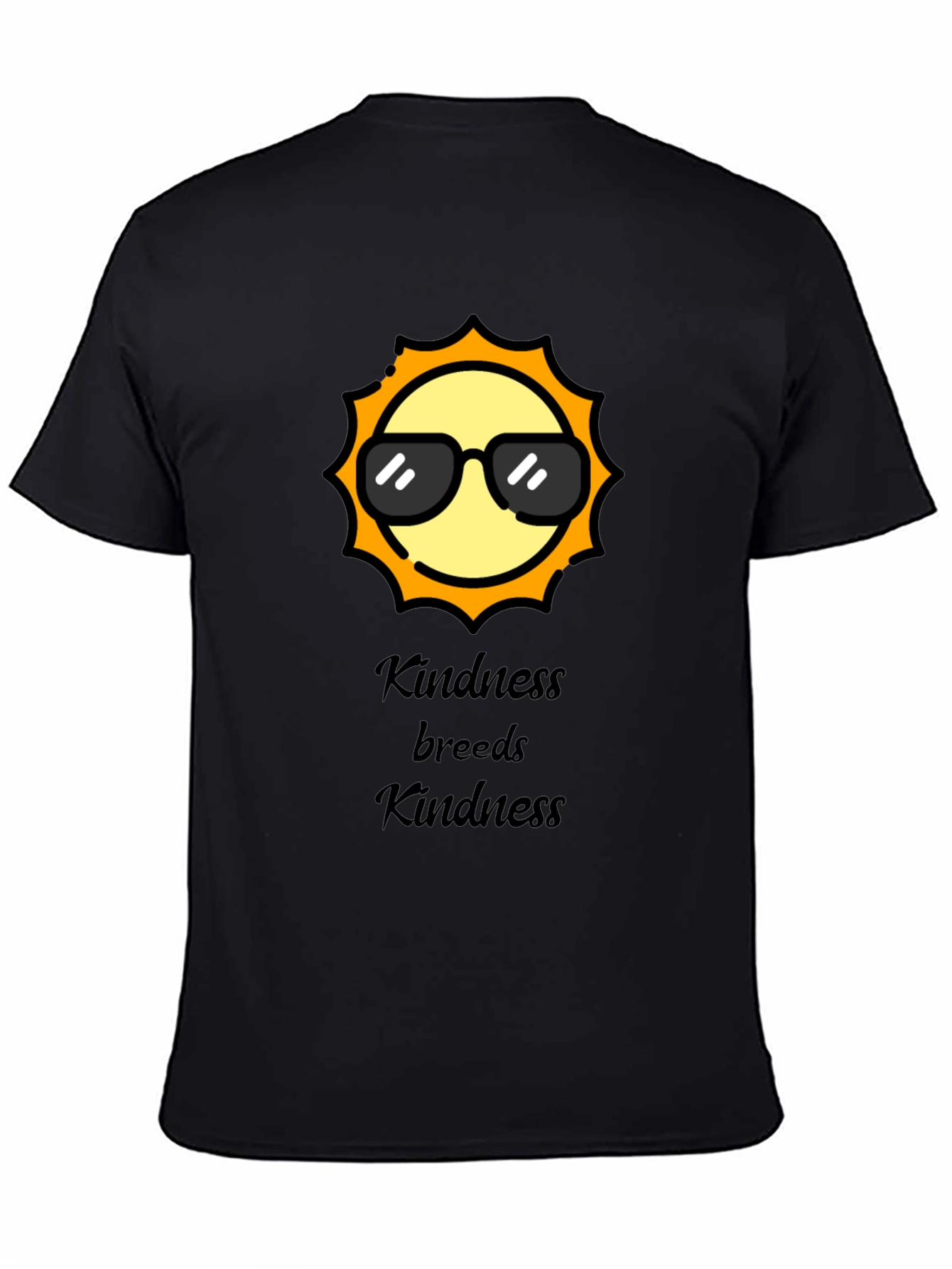 Kindness Breeds Kindness Black T-Shirt