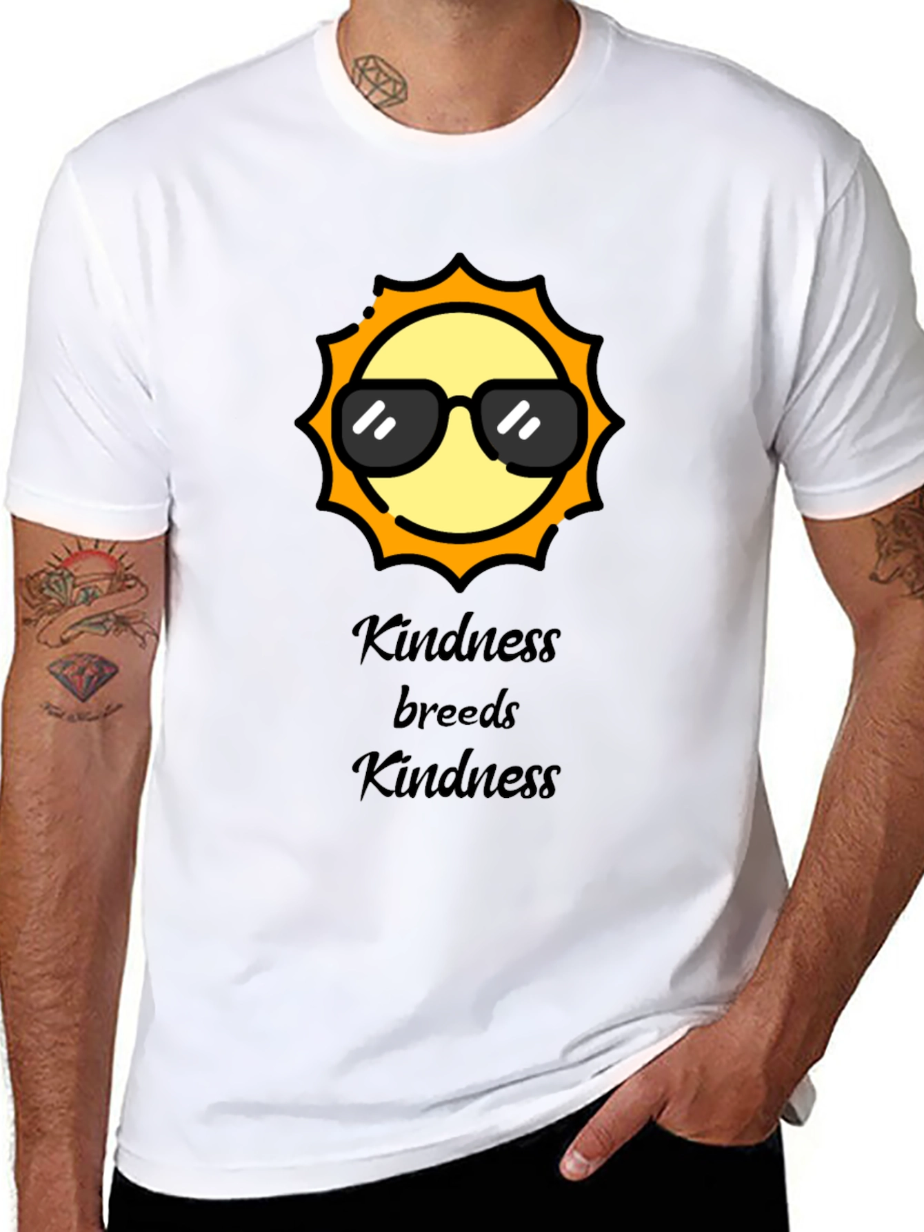 Kindness Breeds Kindness Black T-Shirt