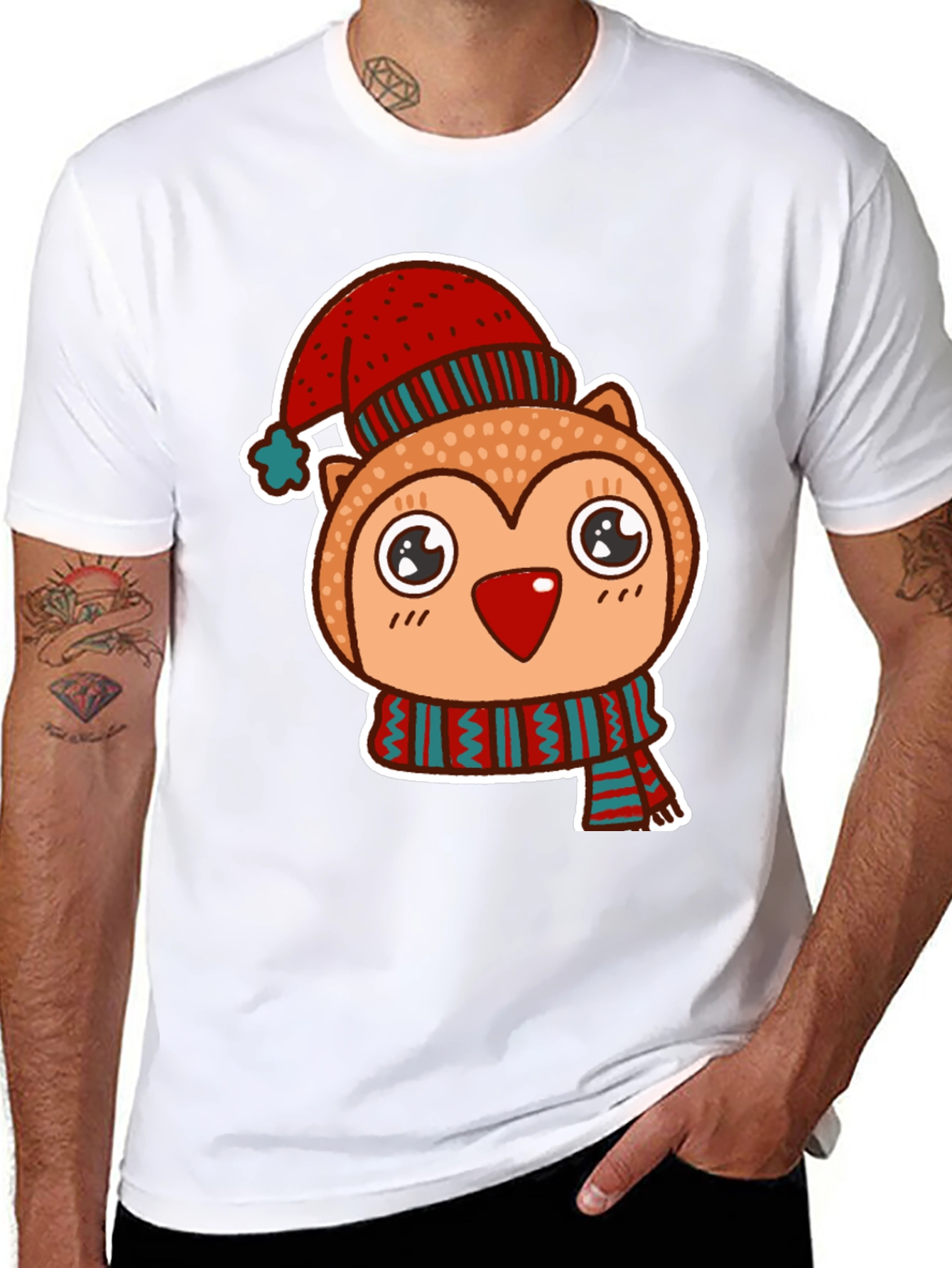 Cute Owl Christmas T-Shirt
