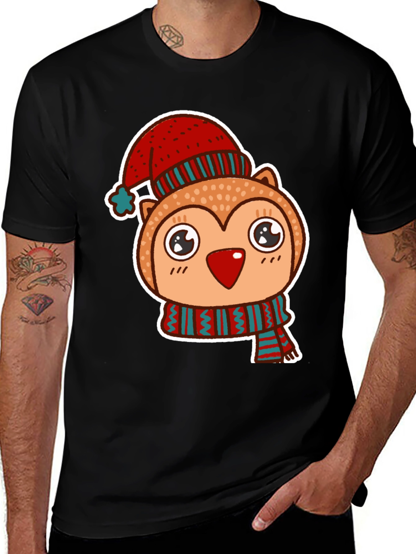 Cute Owl Christmas T-Shirt