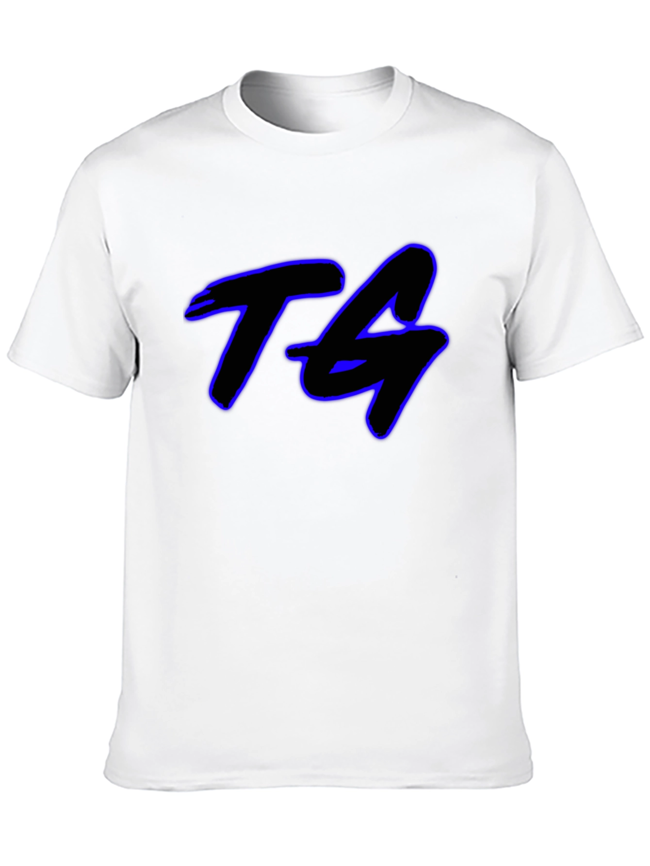TG Graphic Print Black Cotton T-Shirt