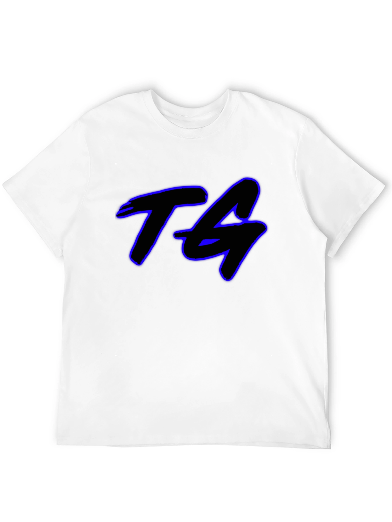 TG Graphic Print Black Cotton T-Shirt