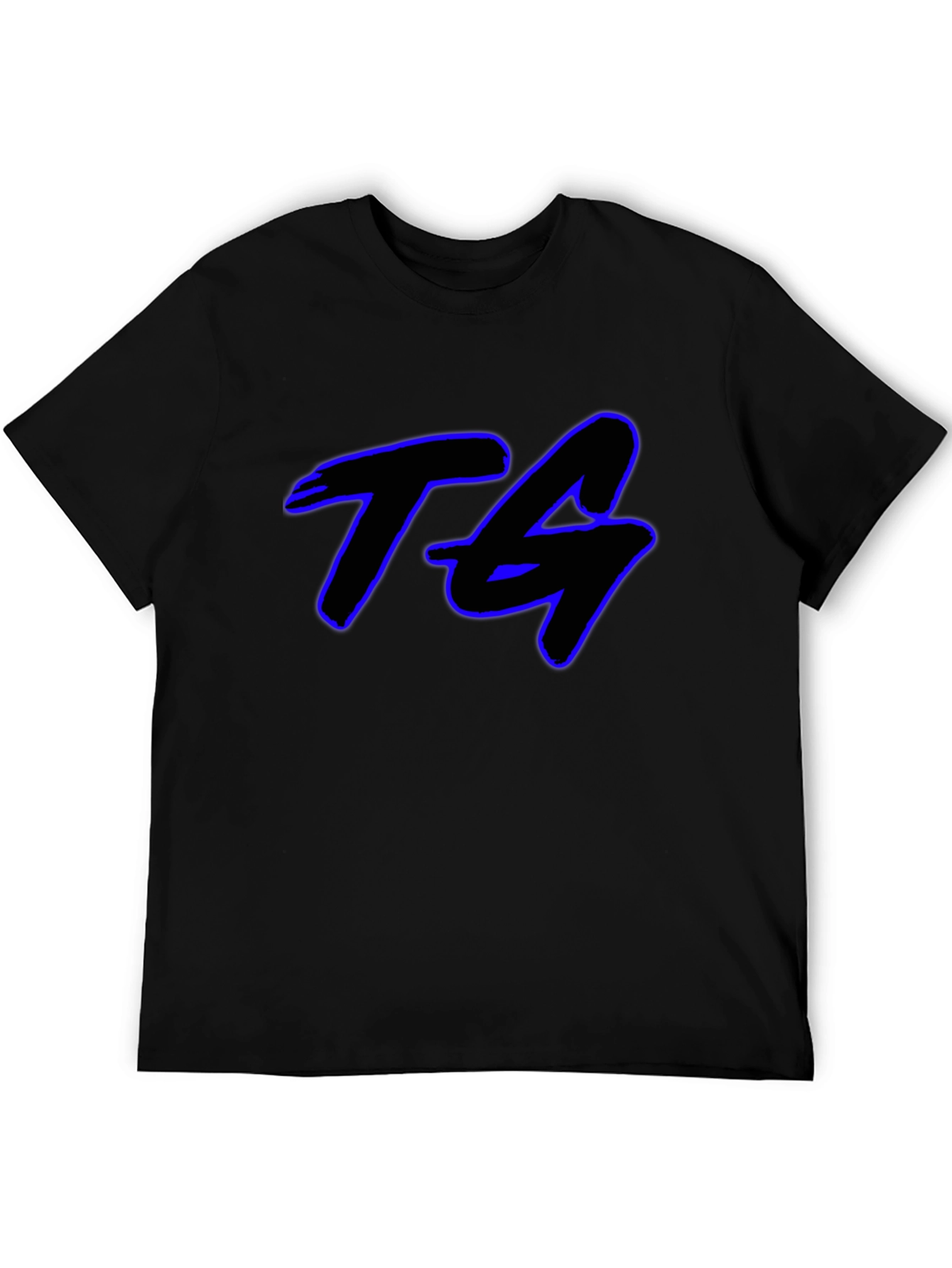 TG Graphic Print Black Cotton T-Shirt
