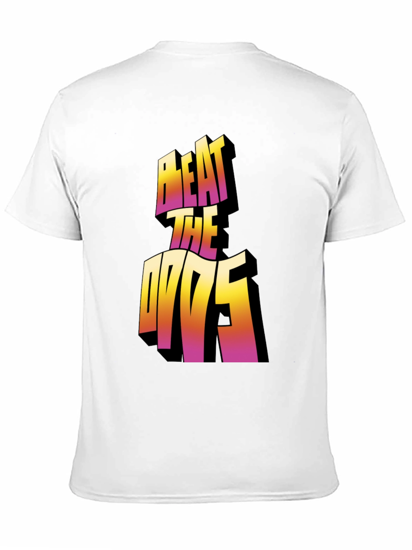 Beat The Odds Graphic Tee - Black Cotton Blend