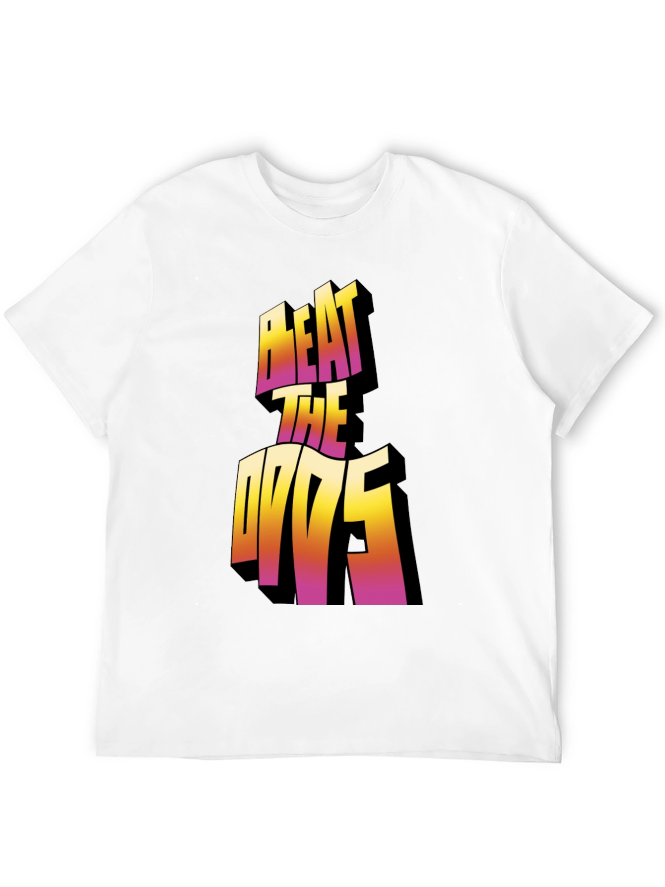 Beat The Odds Graphic Tee - Black Cotton Blend