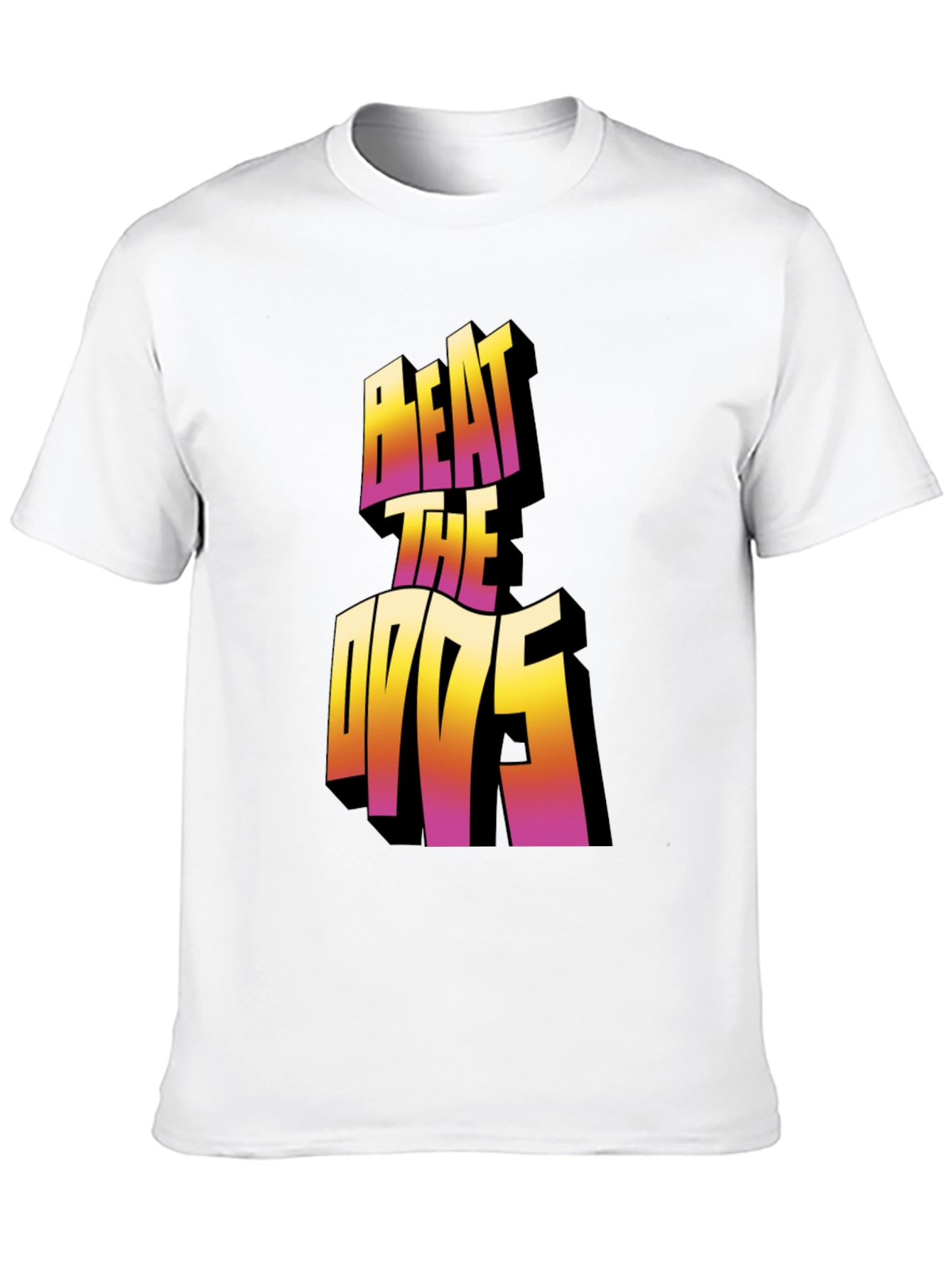 Beat The Odds Graphic Tee - Black Cotton Blend