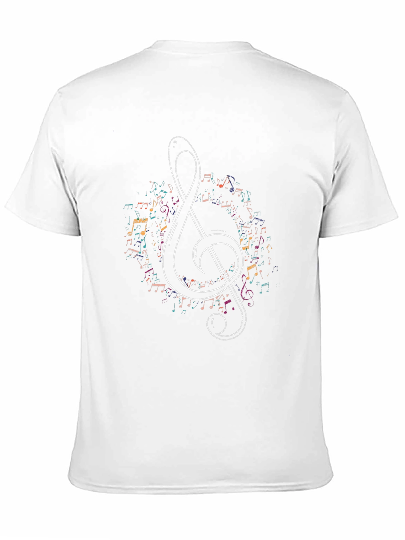 Musical Note Treble Clef Graphic Tee