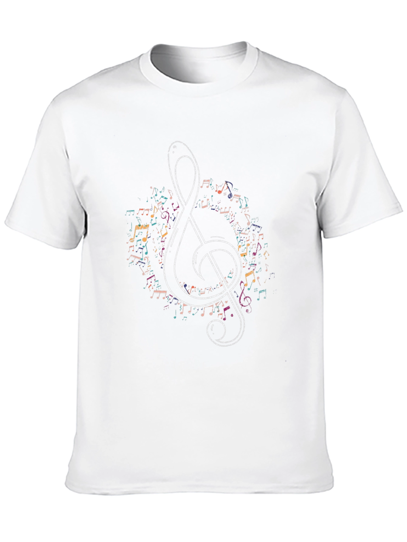 Musical Note Treble Clef Graphic Tee