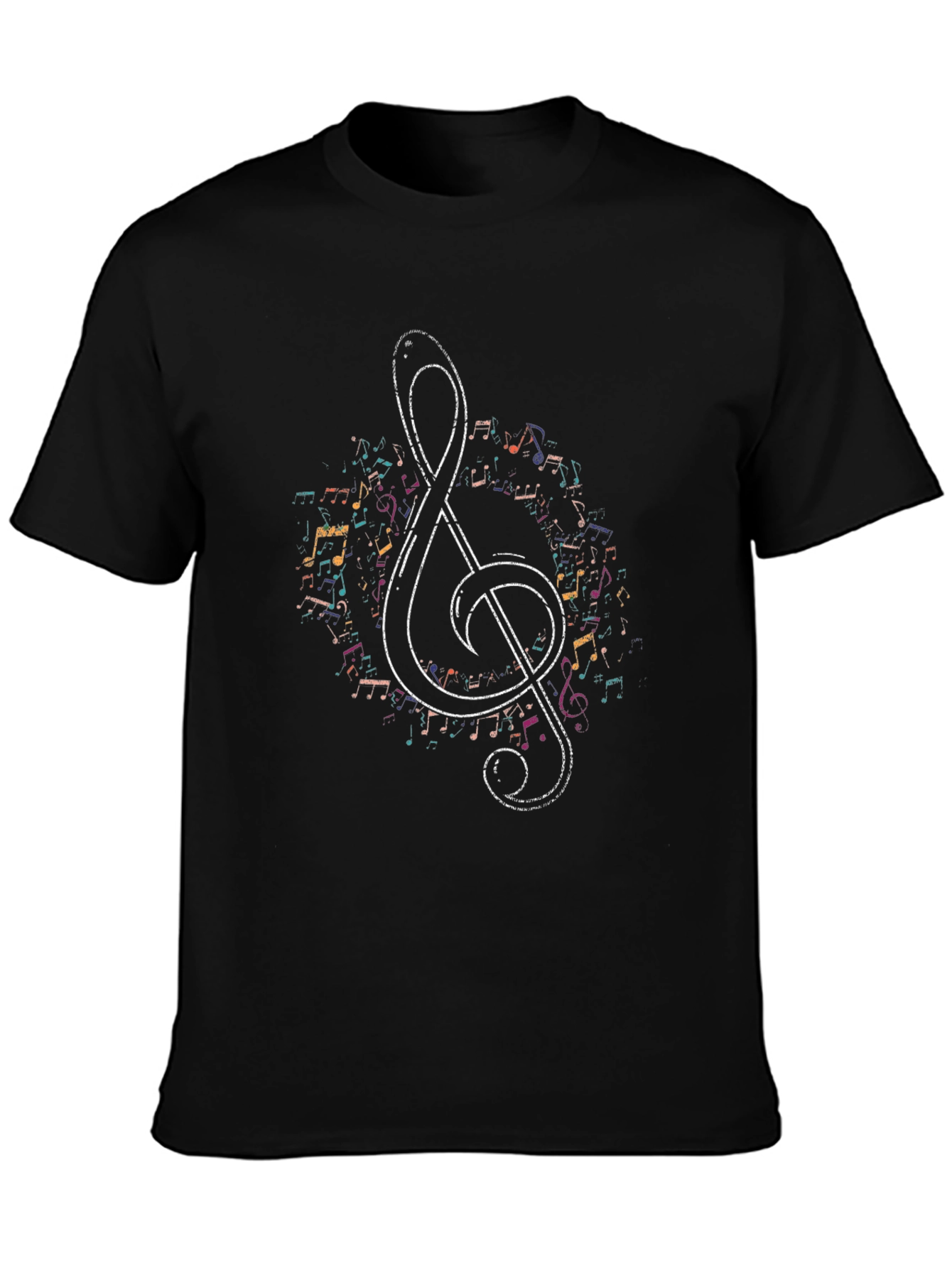 Musical Note Treble Clef Graphic Tee