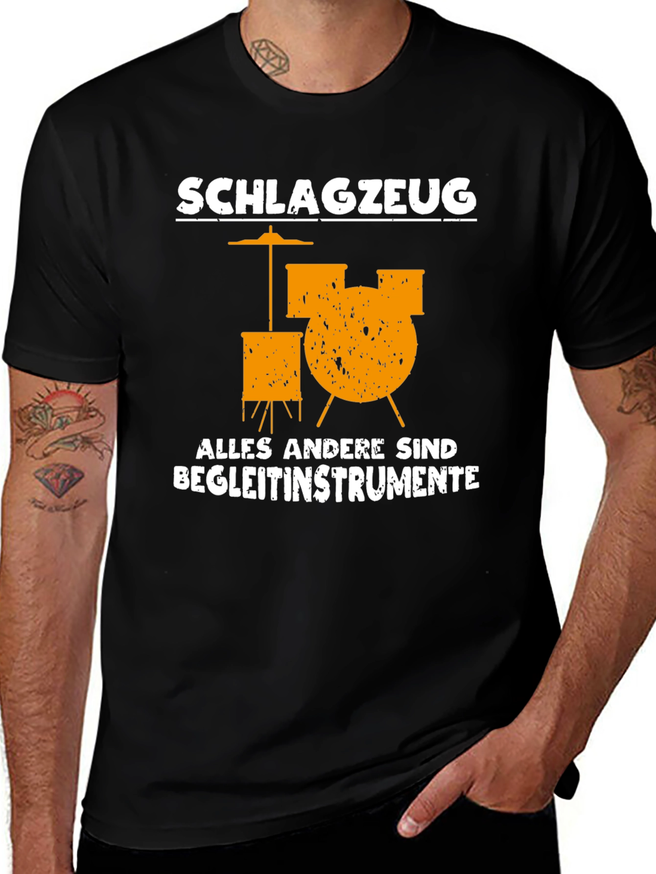 Schlagzeug Drums T-Shirt - Music Lover Tee
