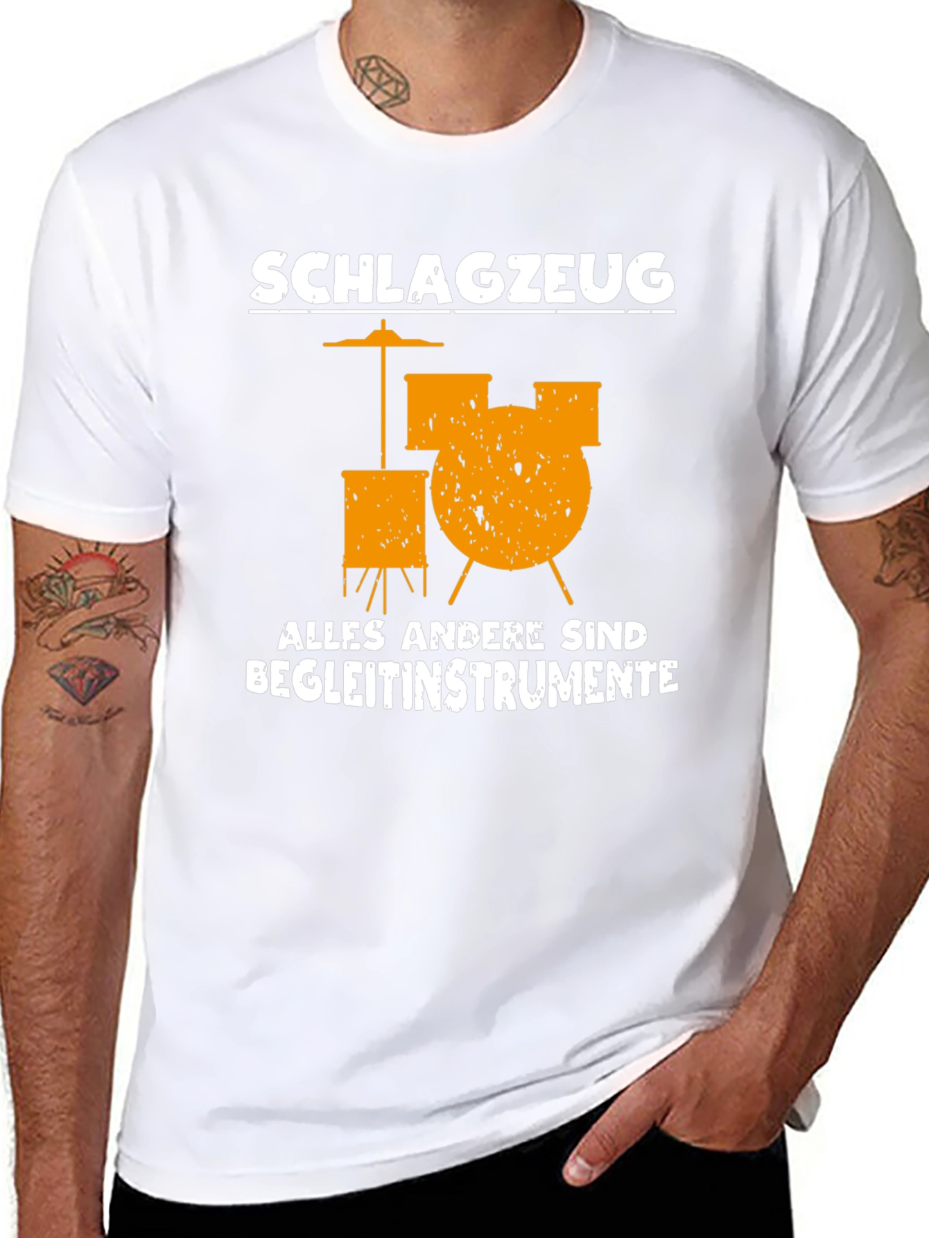 Schlagzeug Drums T-Shirt - Music Lover Tee