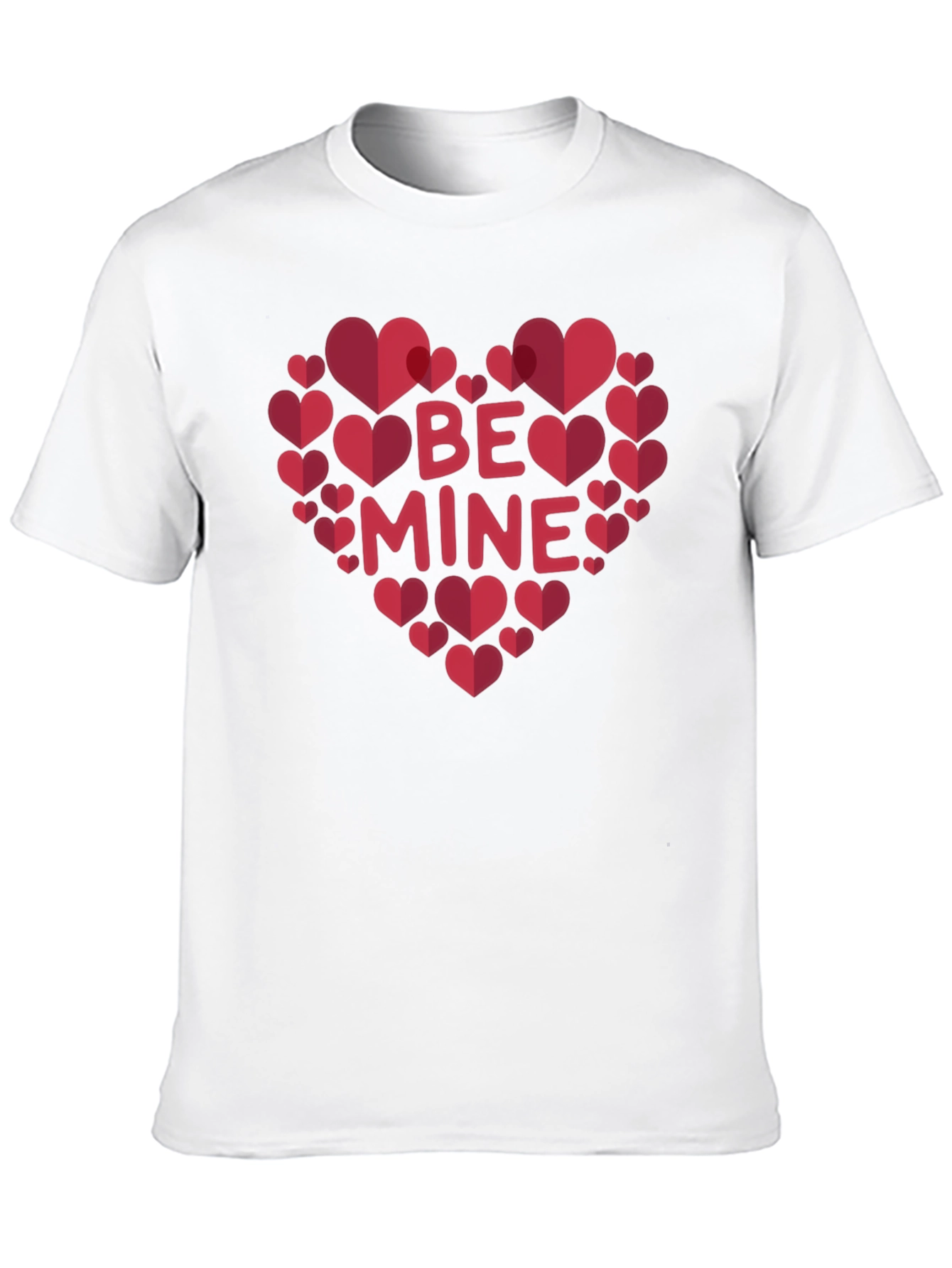 Be Mine Heart Valentines Day Graphic T-Shirt