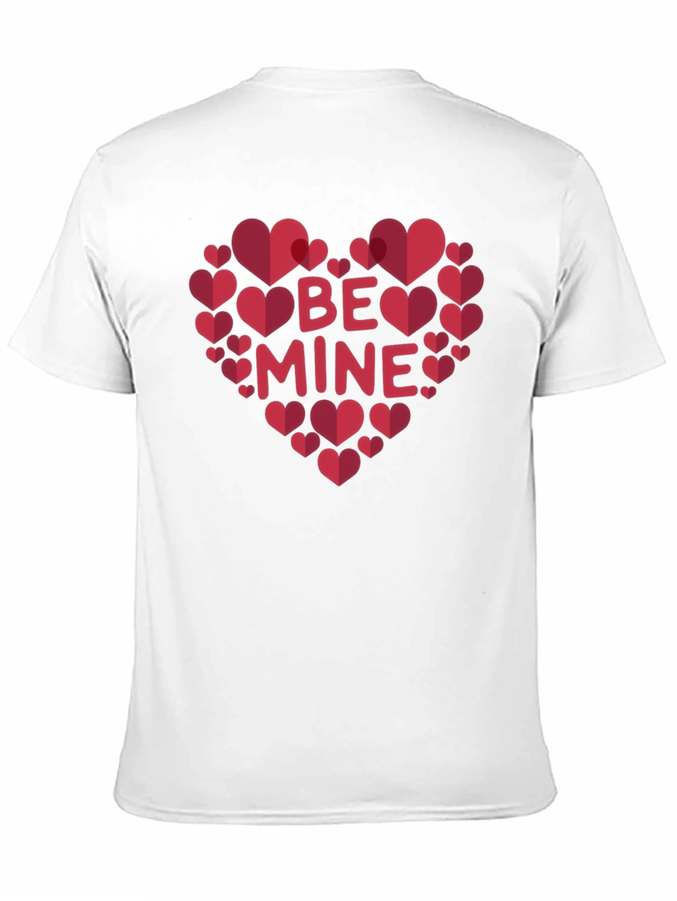 Be Mine Heart Valentines Day Graphic T-Shirt