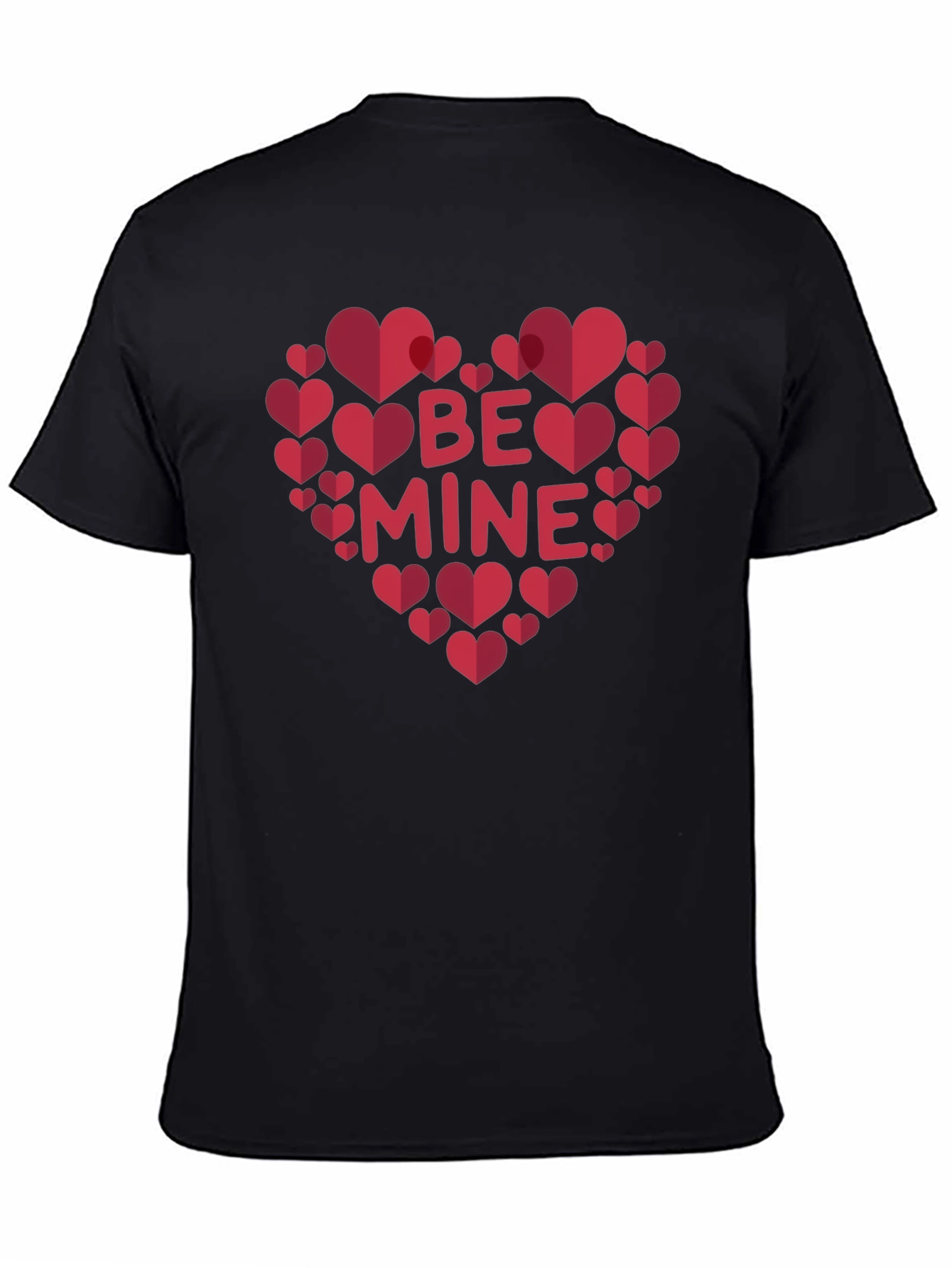Be Mine Heart Valentines Day Graphic T-Shirt