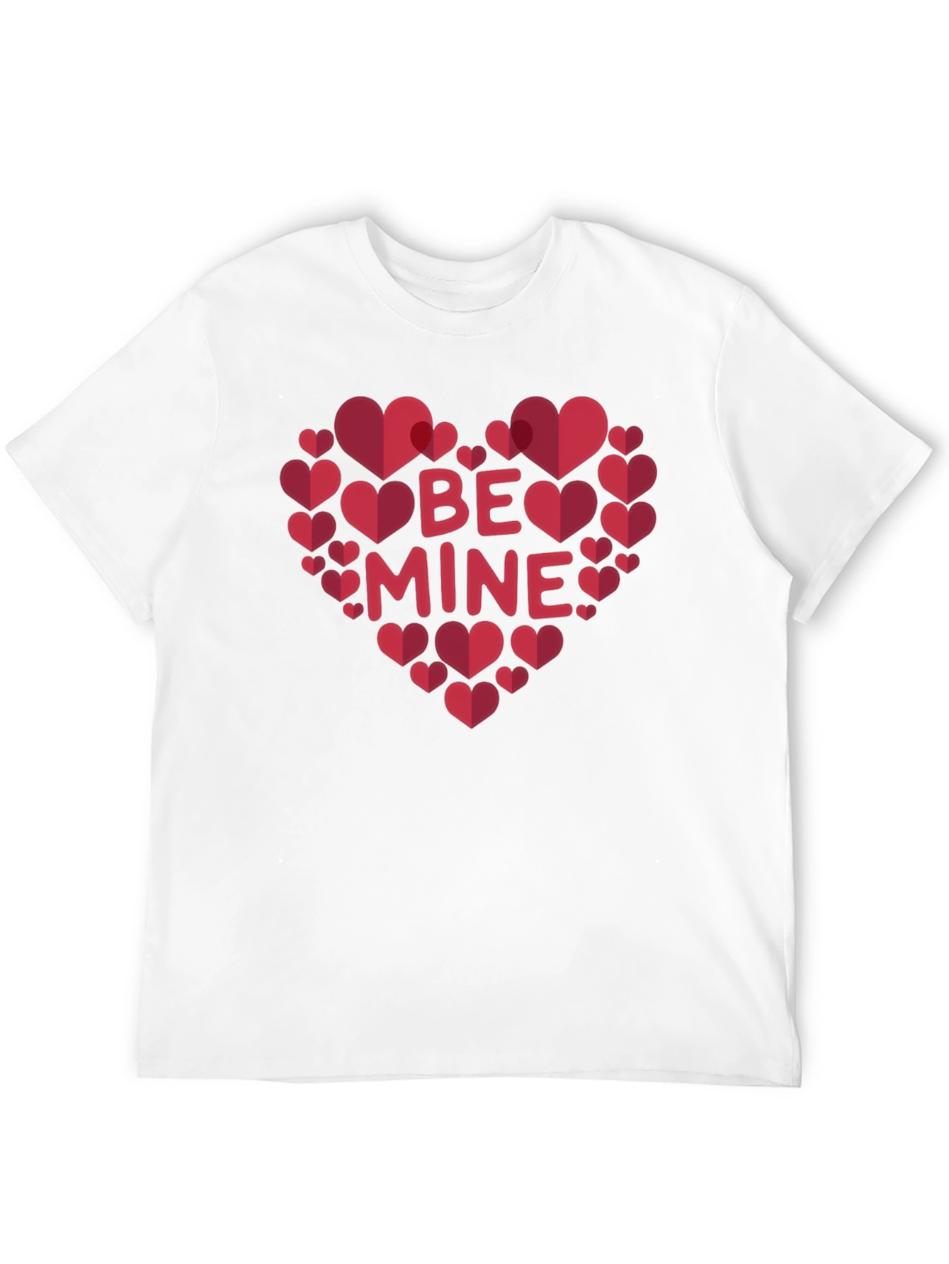 Be Mine Heart Valentines Day Graphic T-Shirt