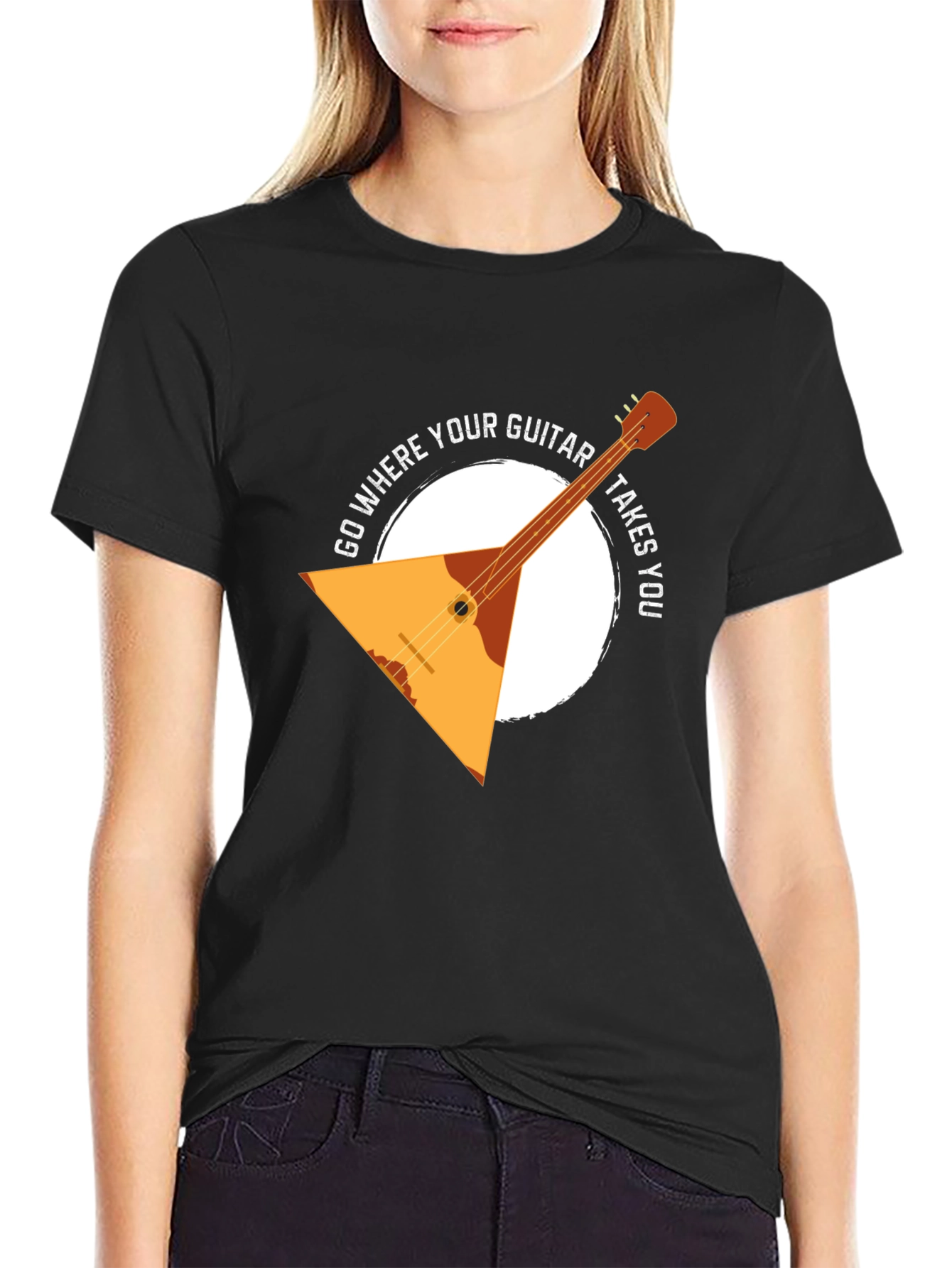 Guitar T-Shirt: Go Where Your Guitar Takes You!
