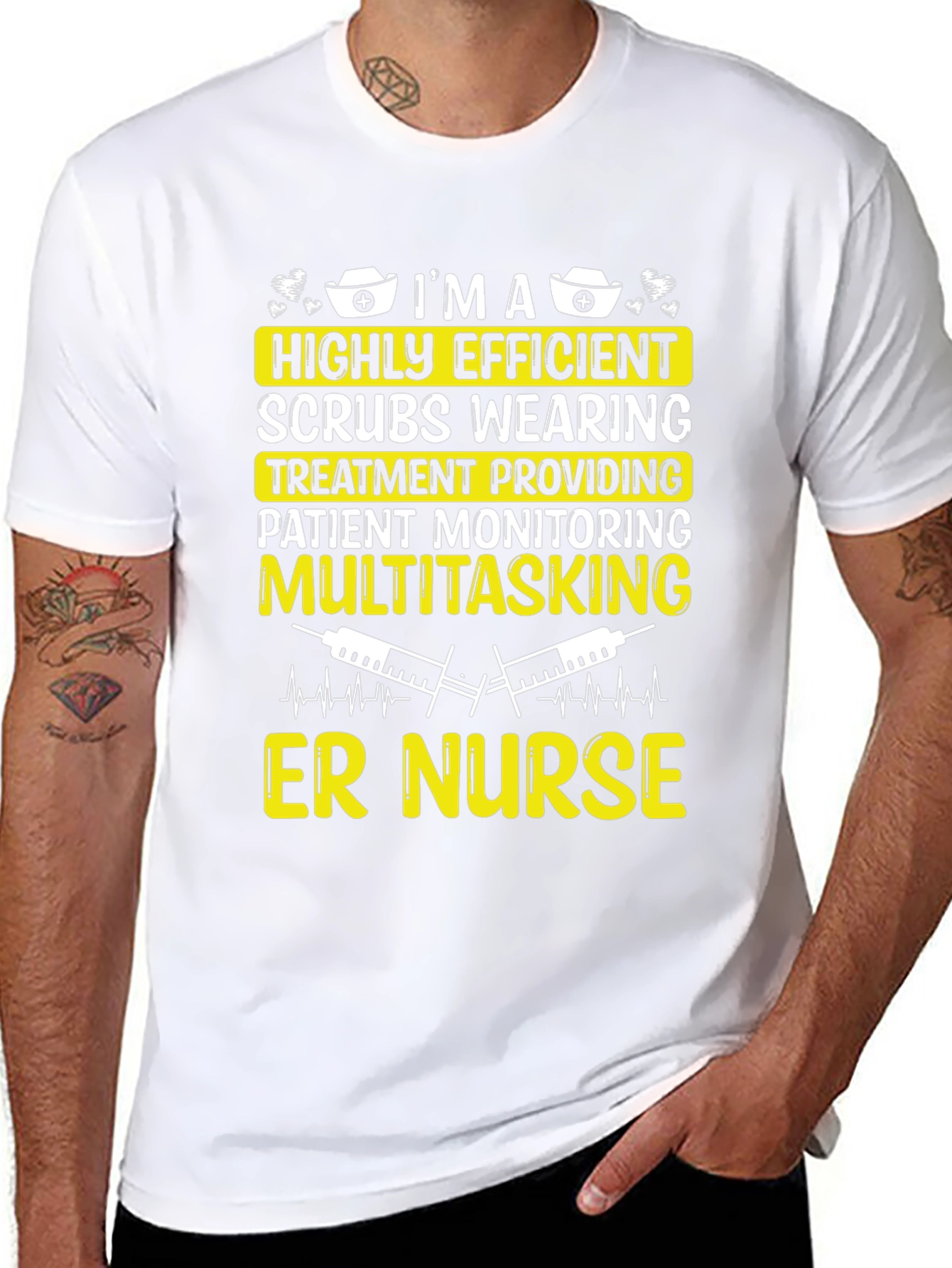 ER Nurse T-Shirt - Highly Efficient Medical Professional Tee