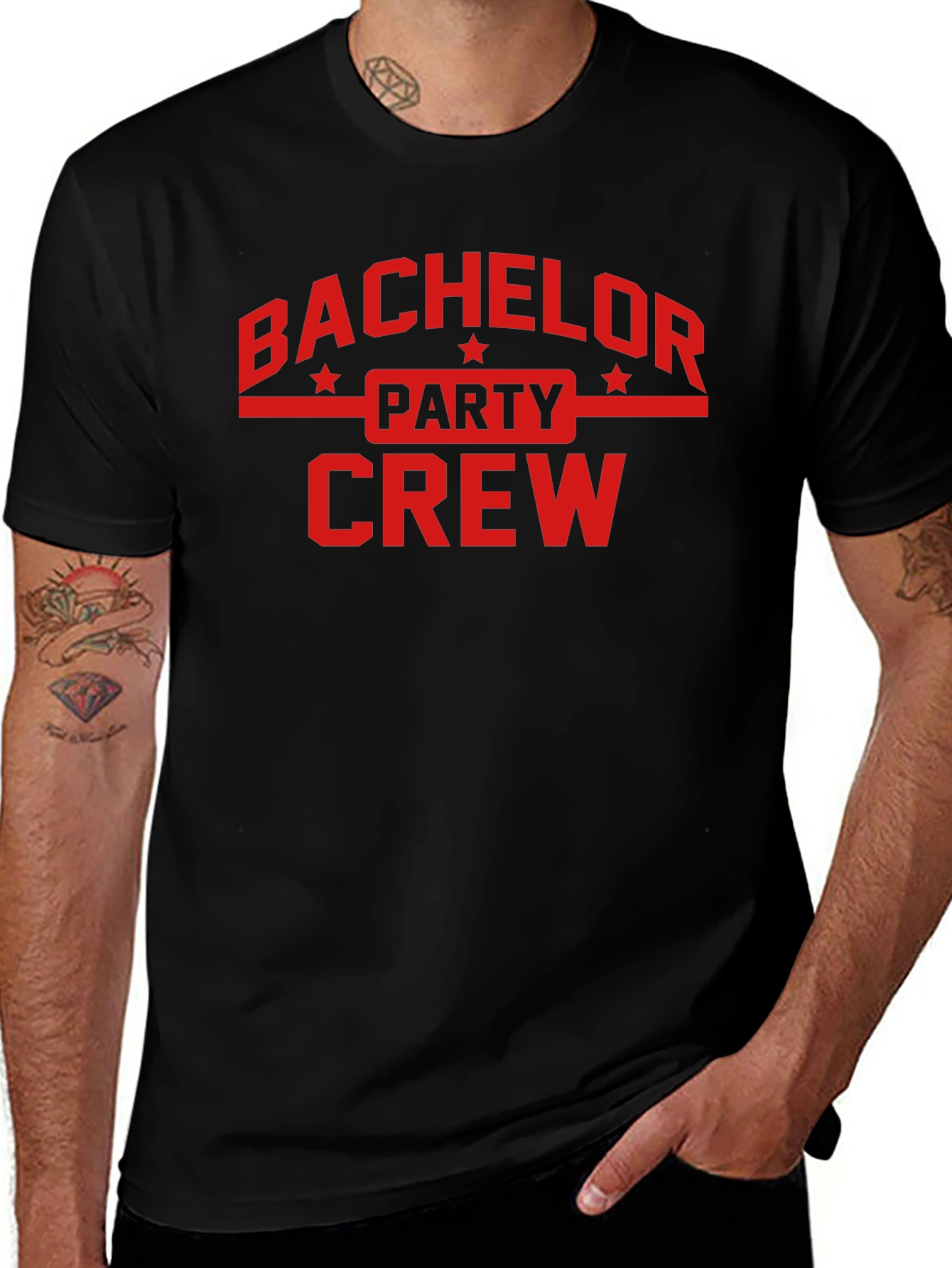 Bachelor Party Crew T-Shirt - Black