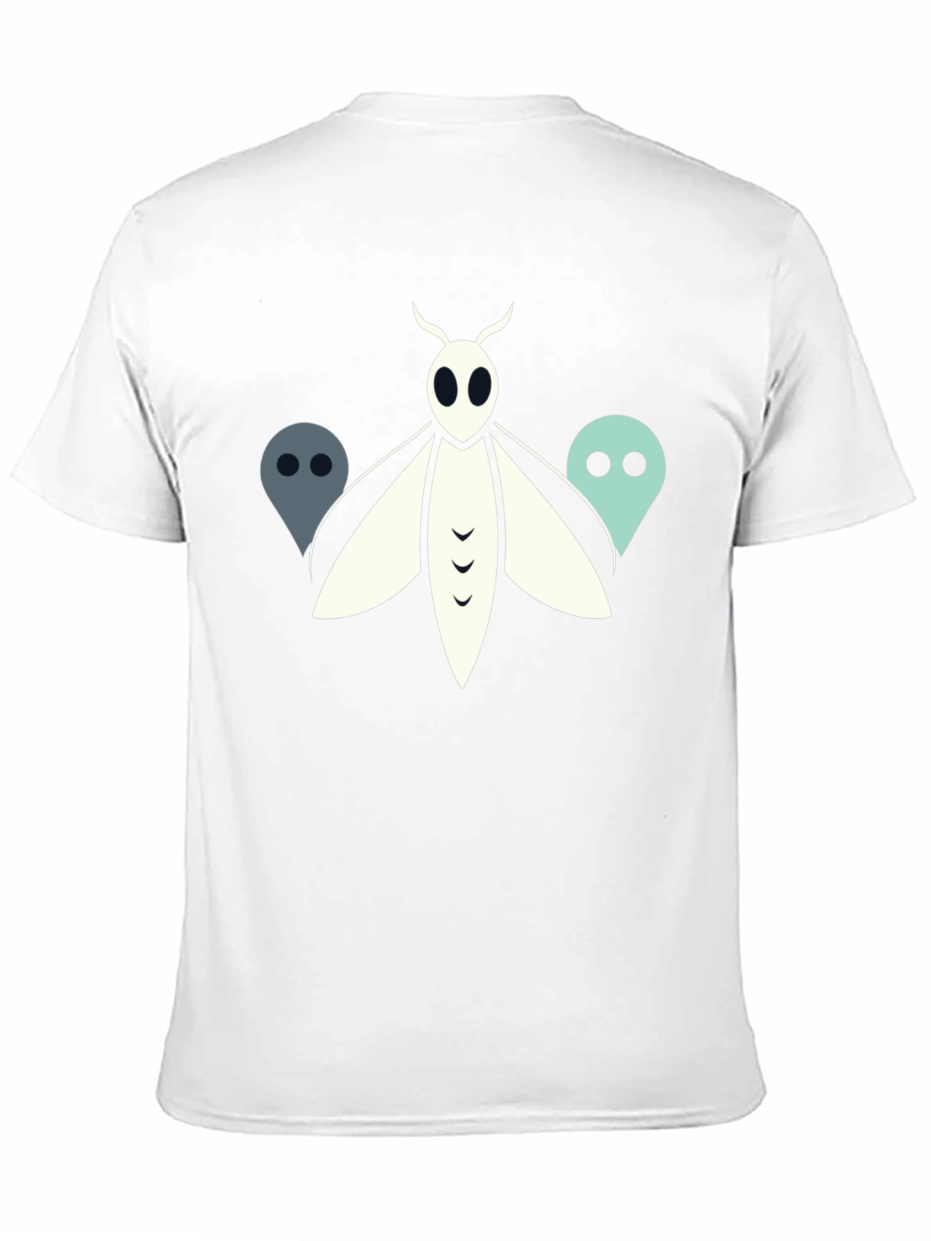 Moth and Ghost Graphic Tee - Black