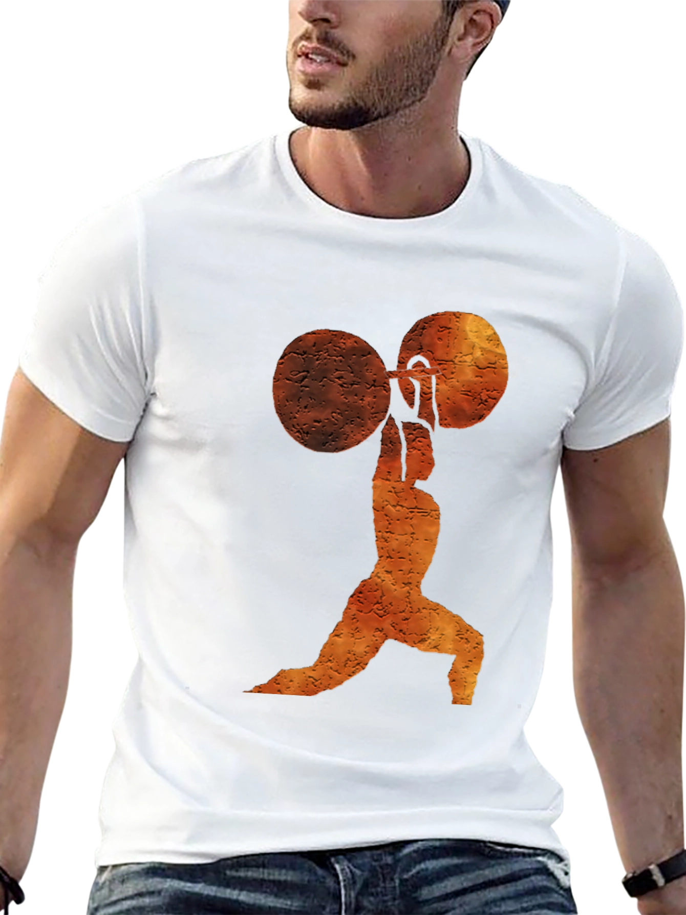 Weightlifter Graphic Tee - Gym Motivation Shirt