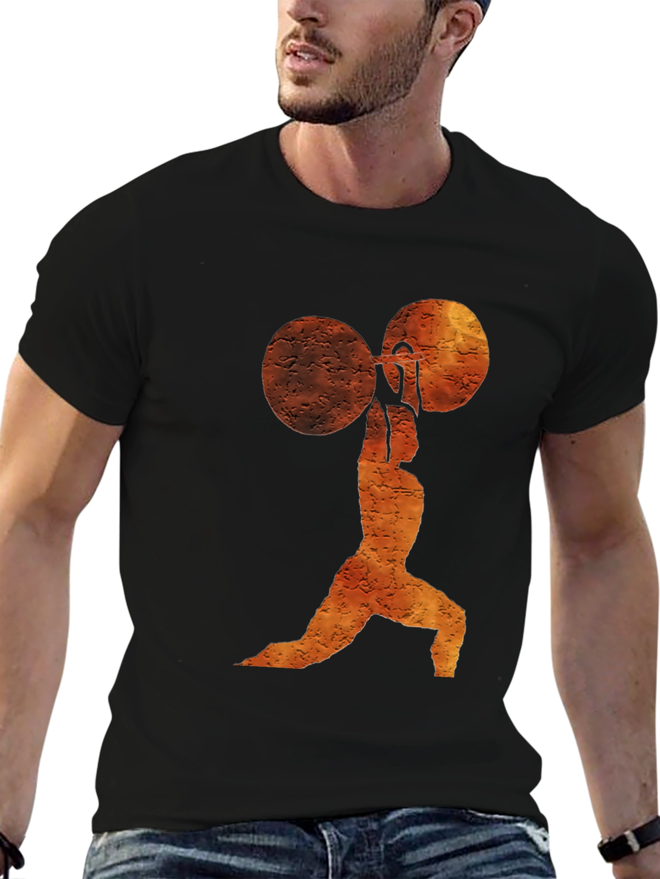 Weightlifter Graphic Tee - Gym Motivation Shirt