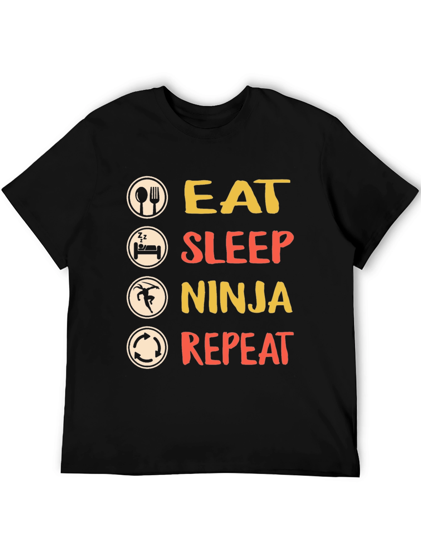 Eat Sleep Ninja Repeat Graphic Tee